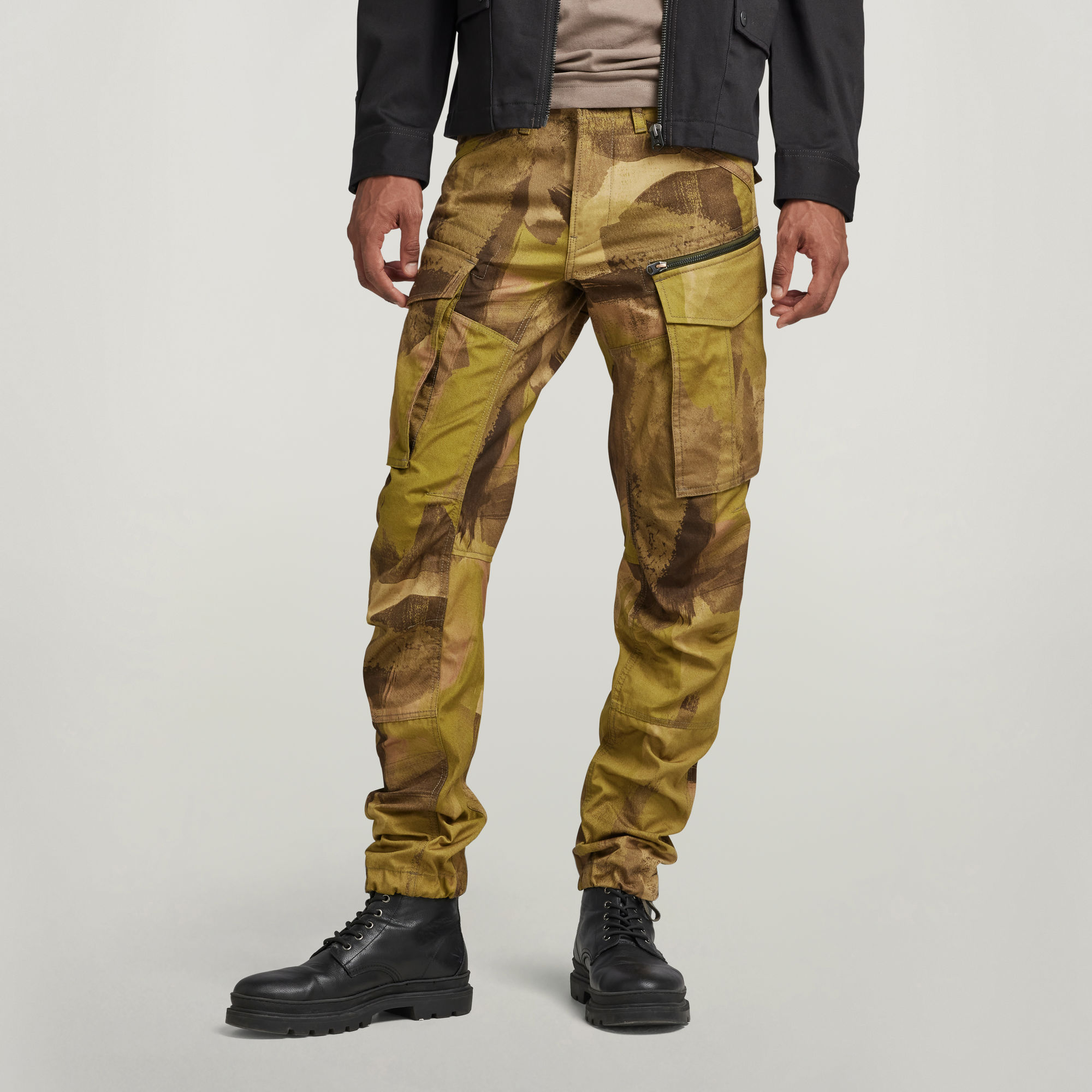 

Rovic Zip 3D Regular Tapered Pants - Multi color - Men