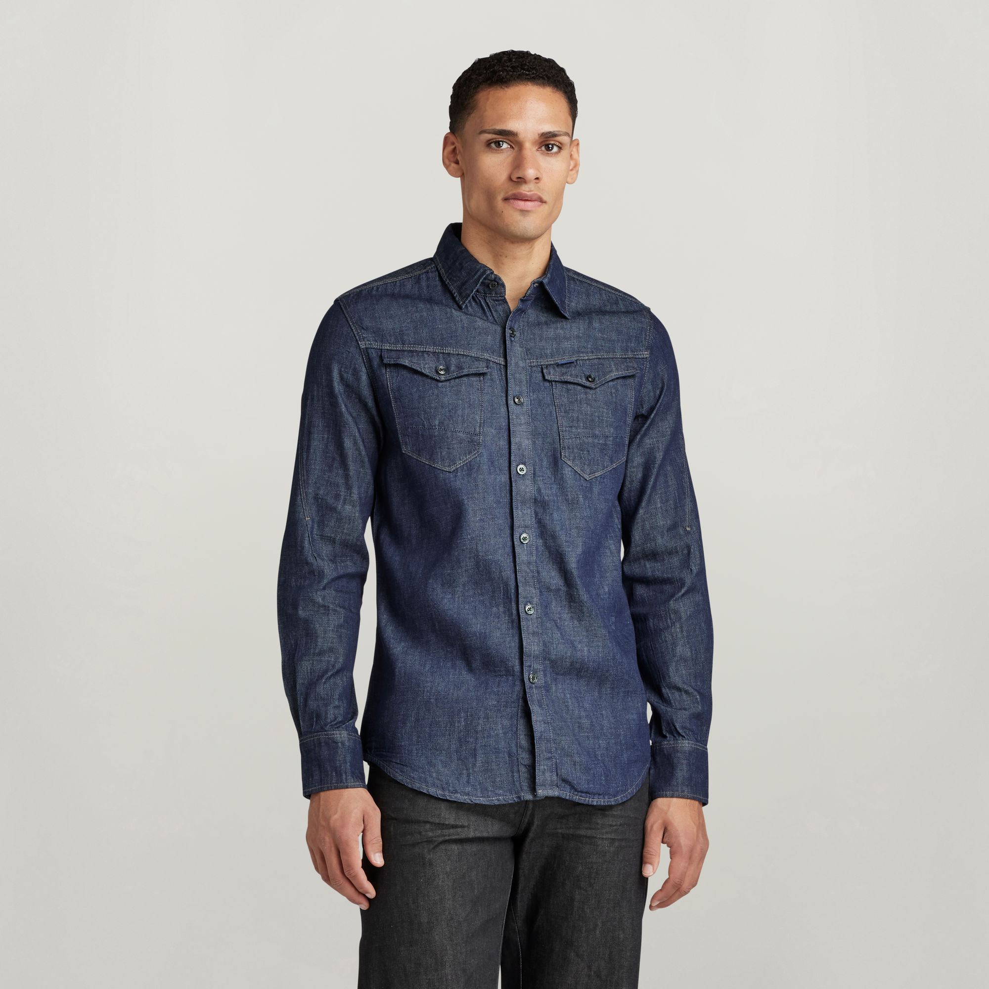 

Arc 3D Slim Shirt - Dark blue - Men