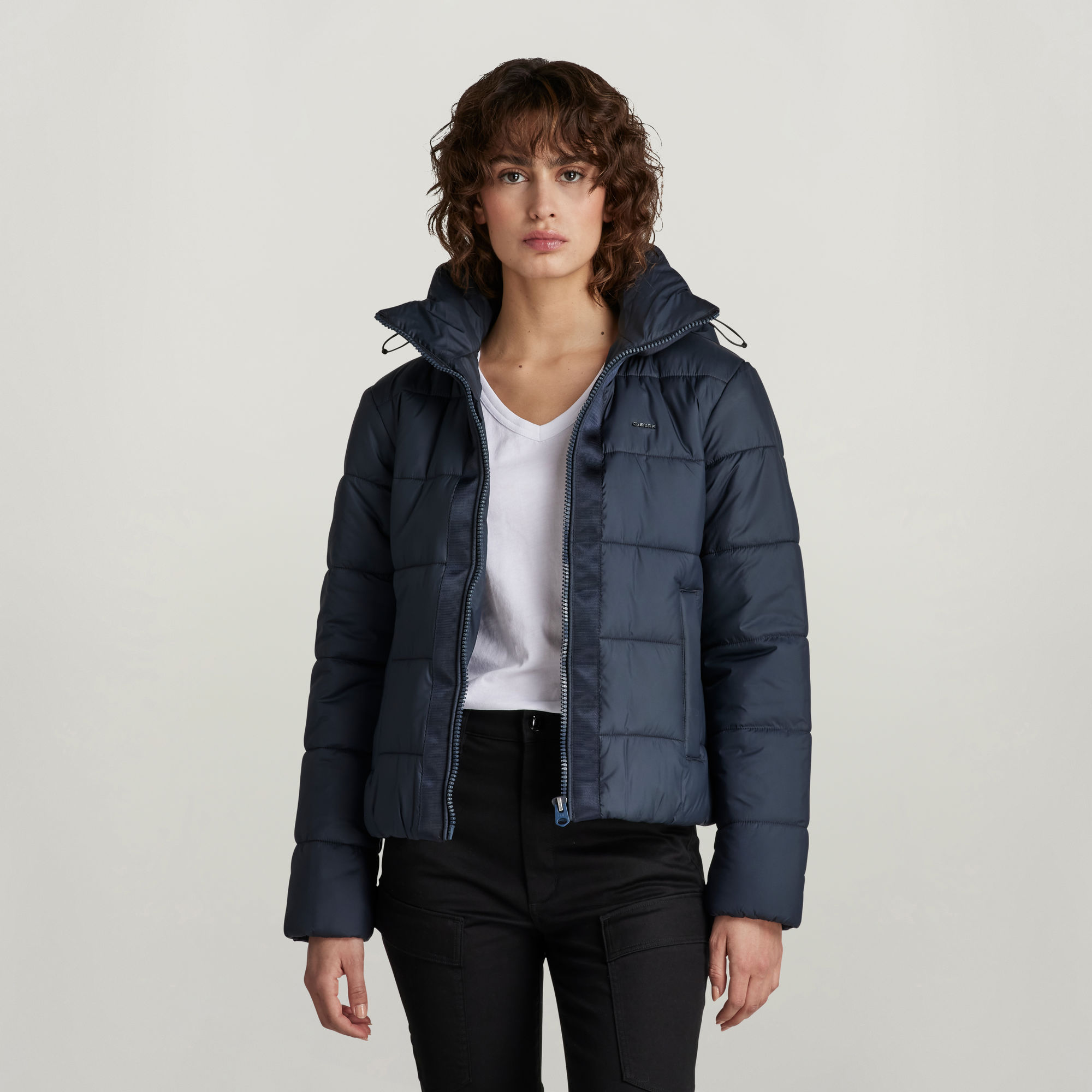 G-Star RAW Meefic Padded Jack Capuchon - Donkerblauw - Dames
