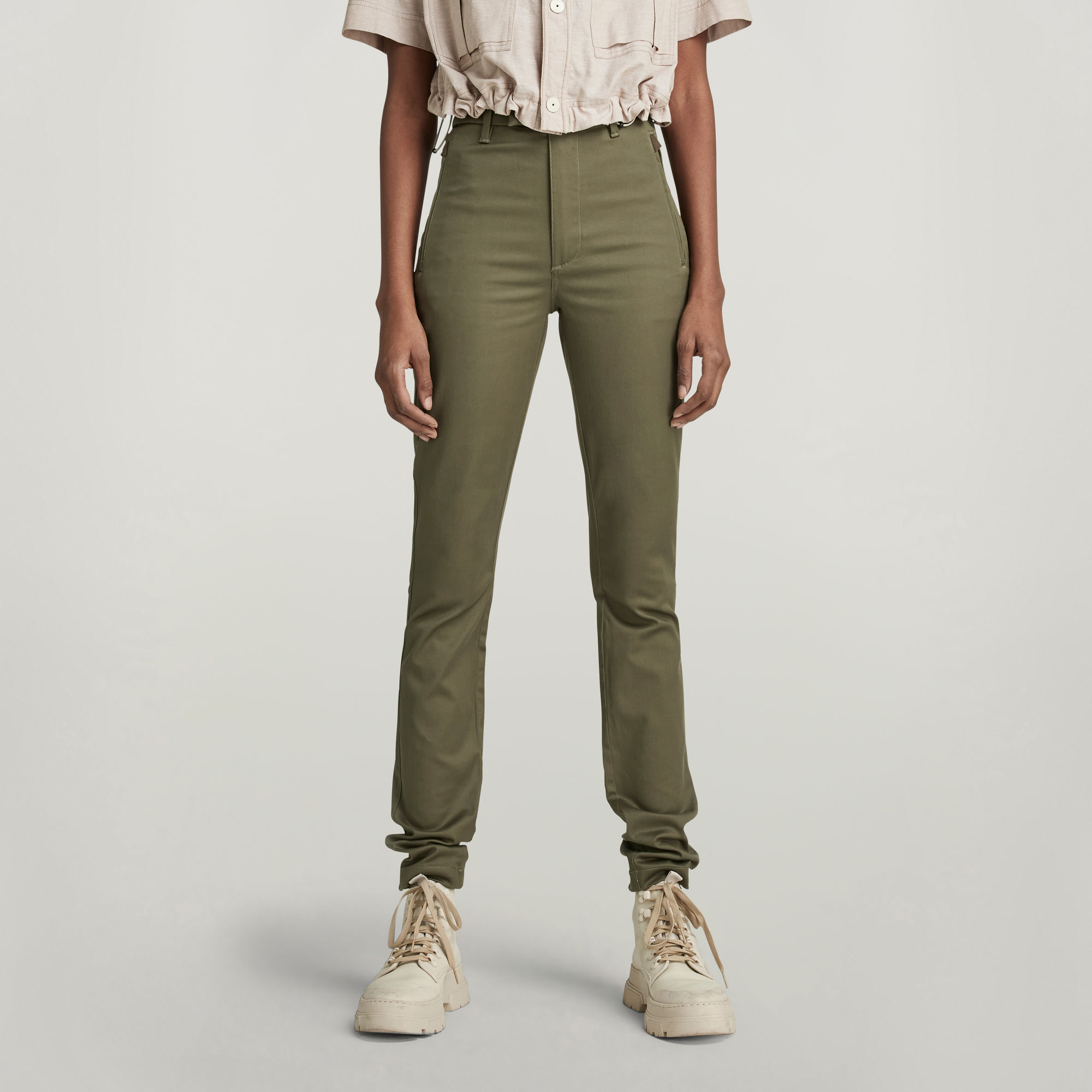 Weld High Skinny Chino - Grün - Damen