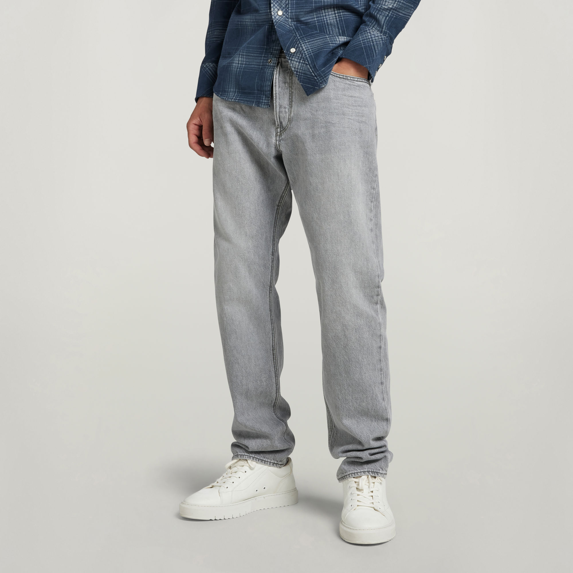 

Triple A Regular Straight Jeans - Grey - Men