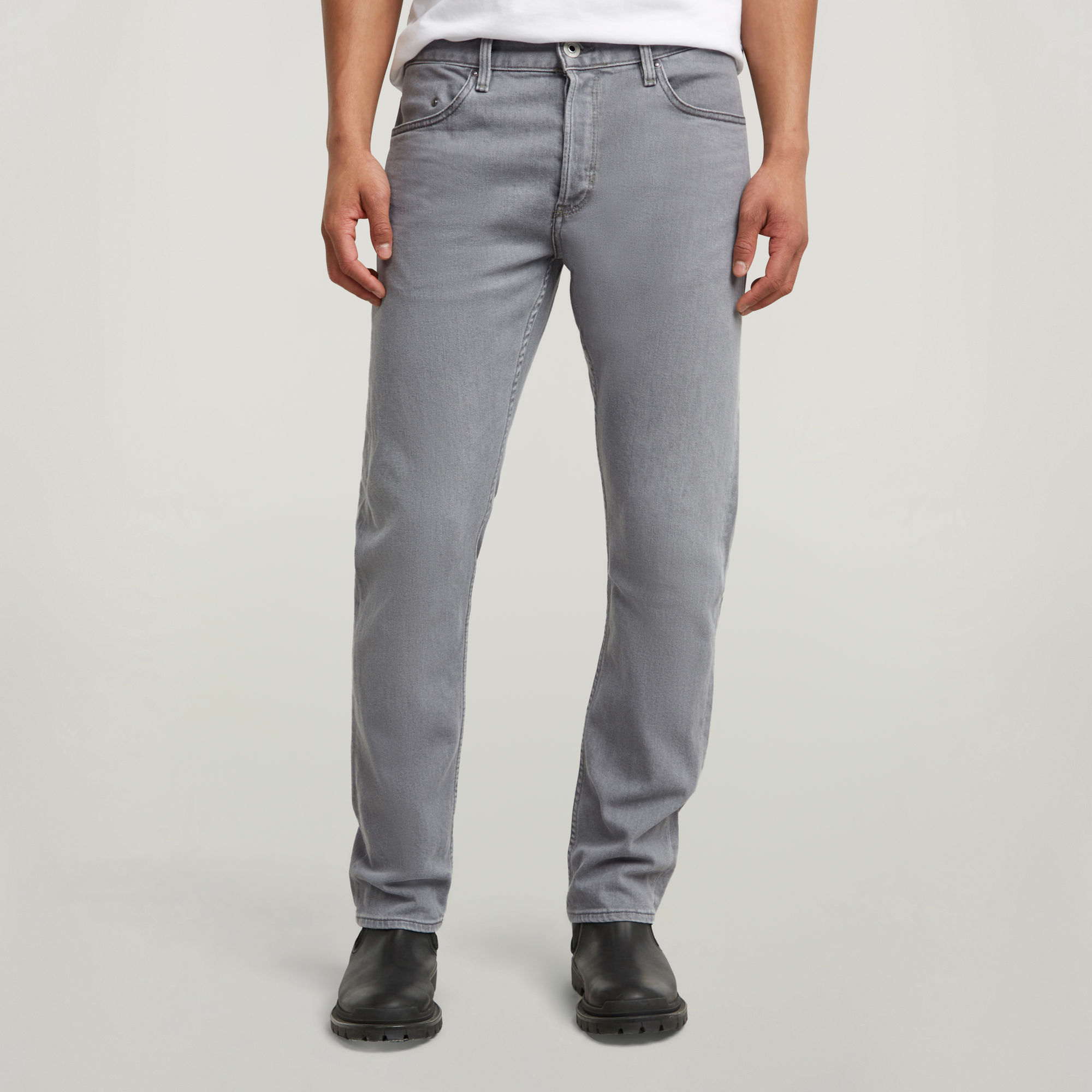 

Triple A Regular Straight Jeans - Grey - Men