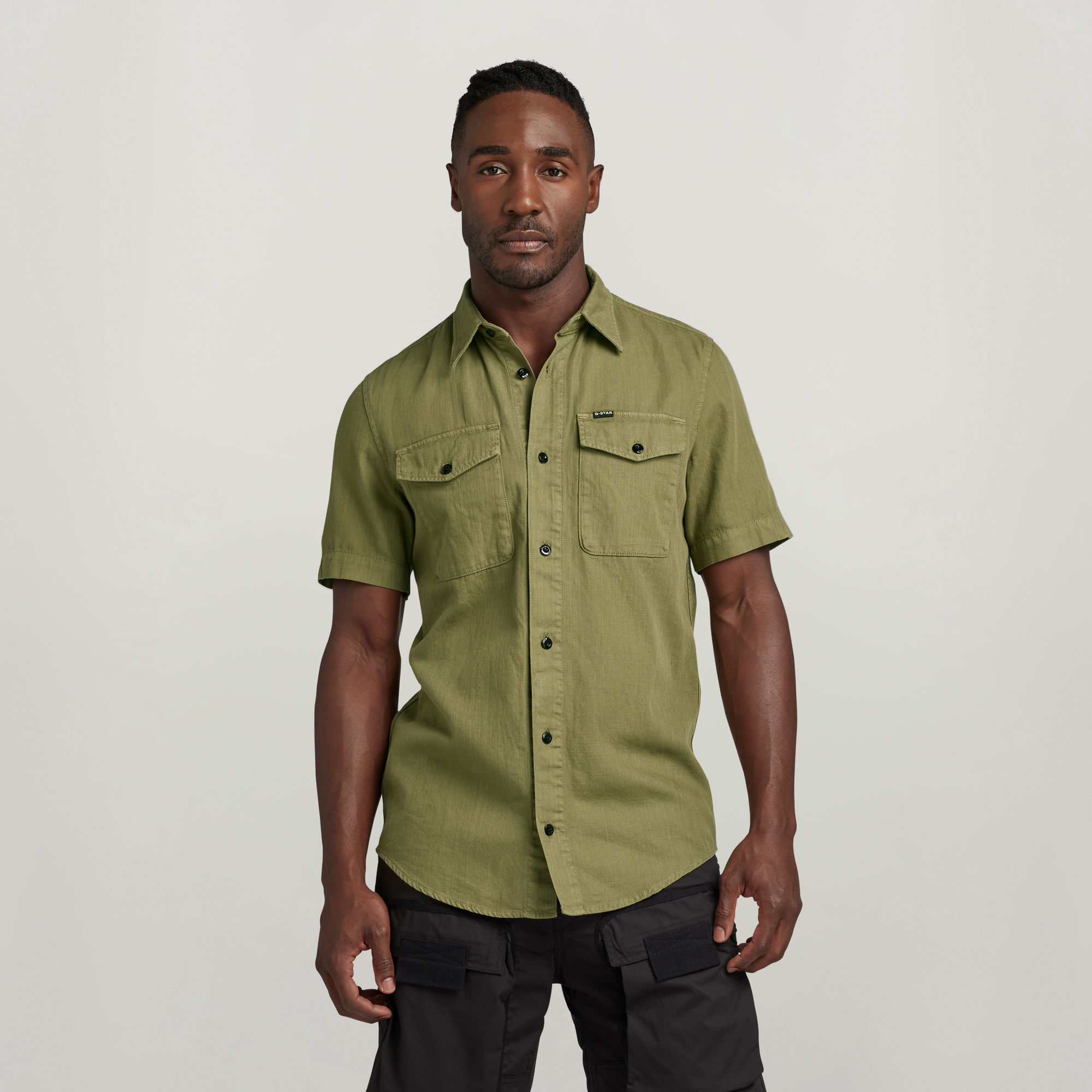 

Marine Slim Hemd - Grün - Herren