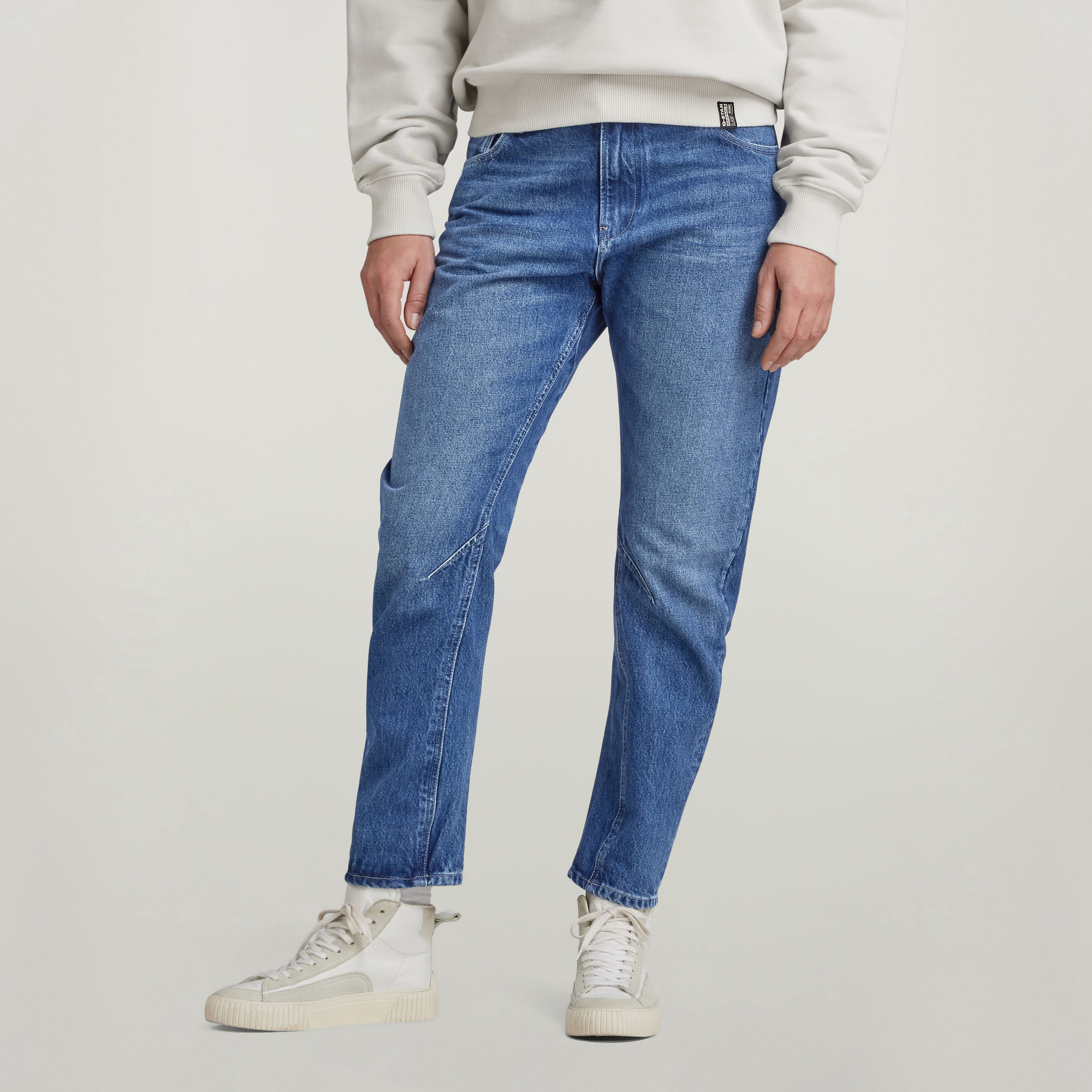 

Arc 3D Boyfriend Jeans - Midden blauw - Dames