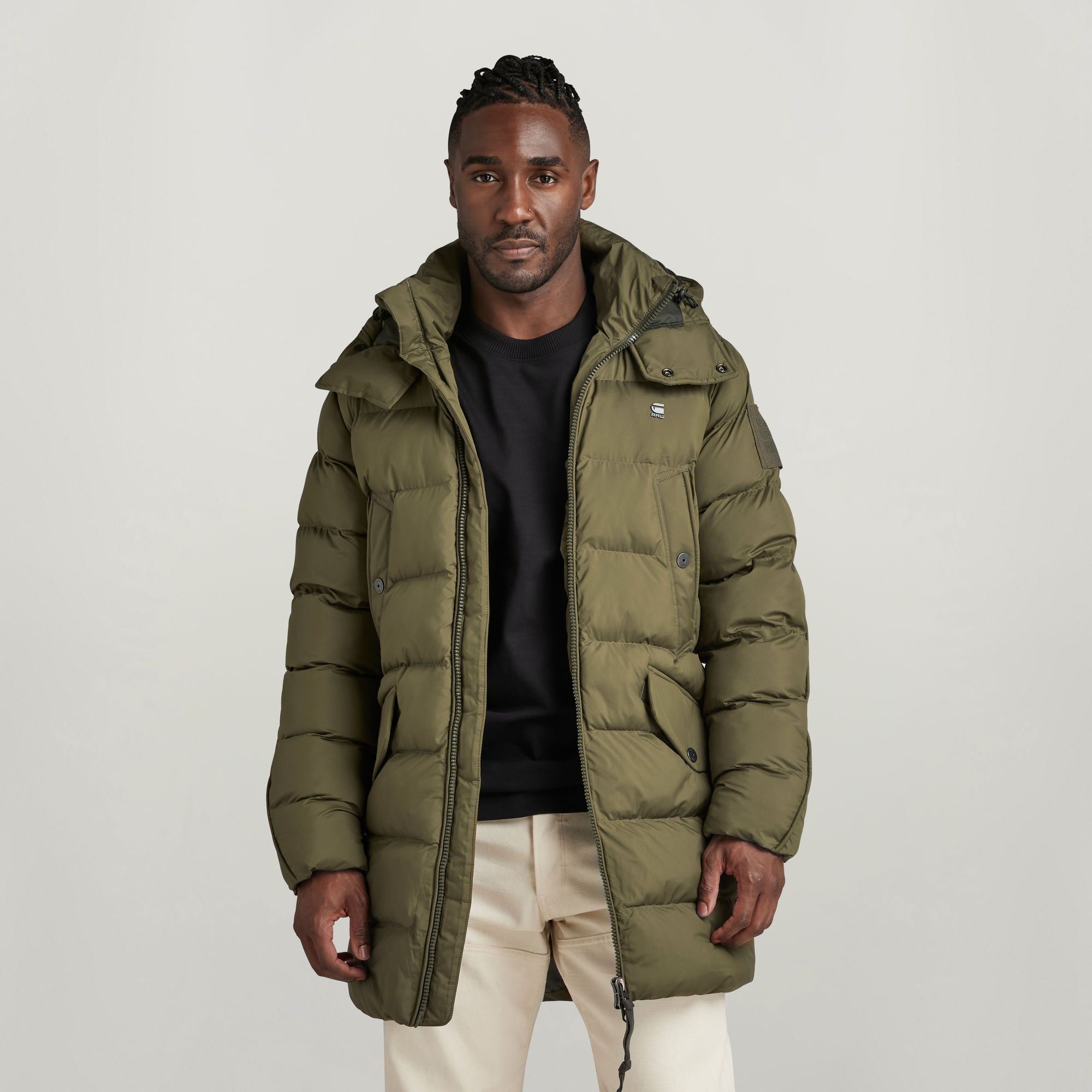 

G-Whistler Padded Hooded Parka - Green - Men