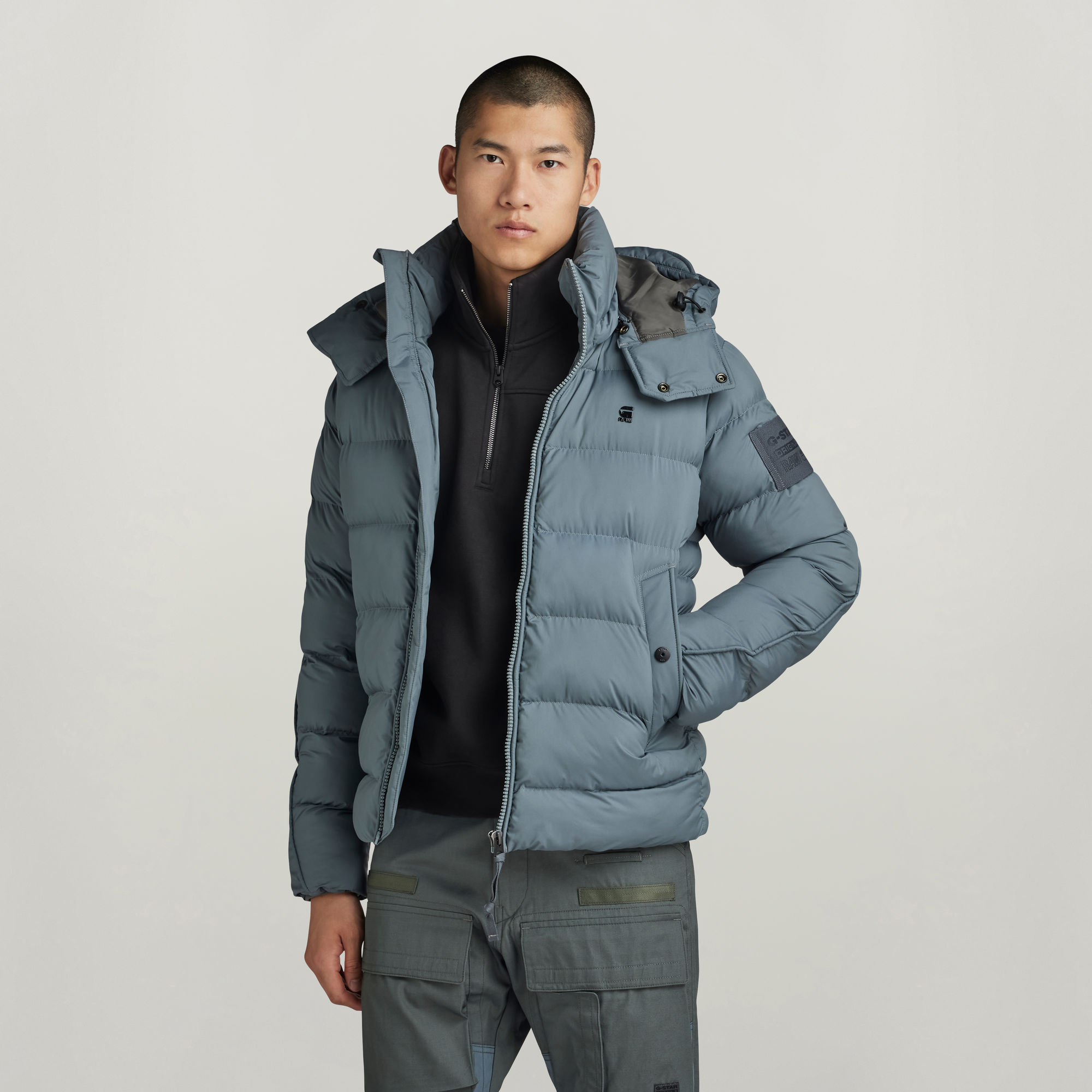 

G-Whistler Padded Hooded Jacket - Grey - Men