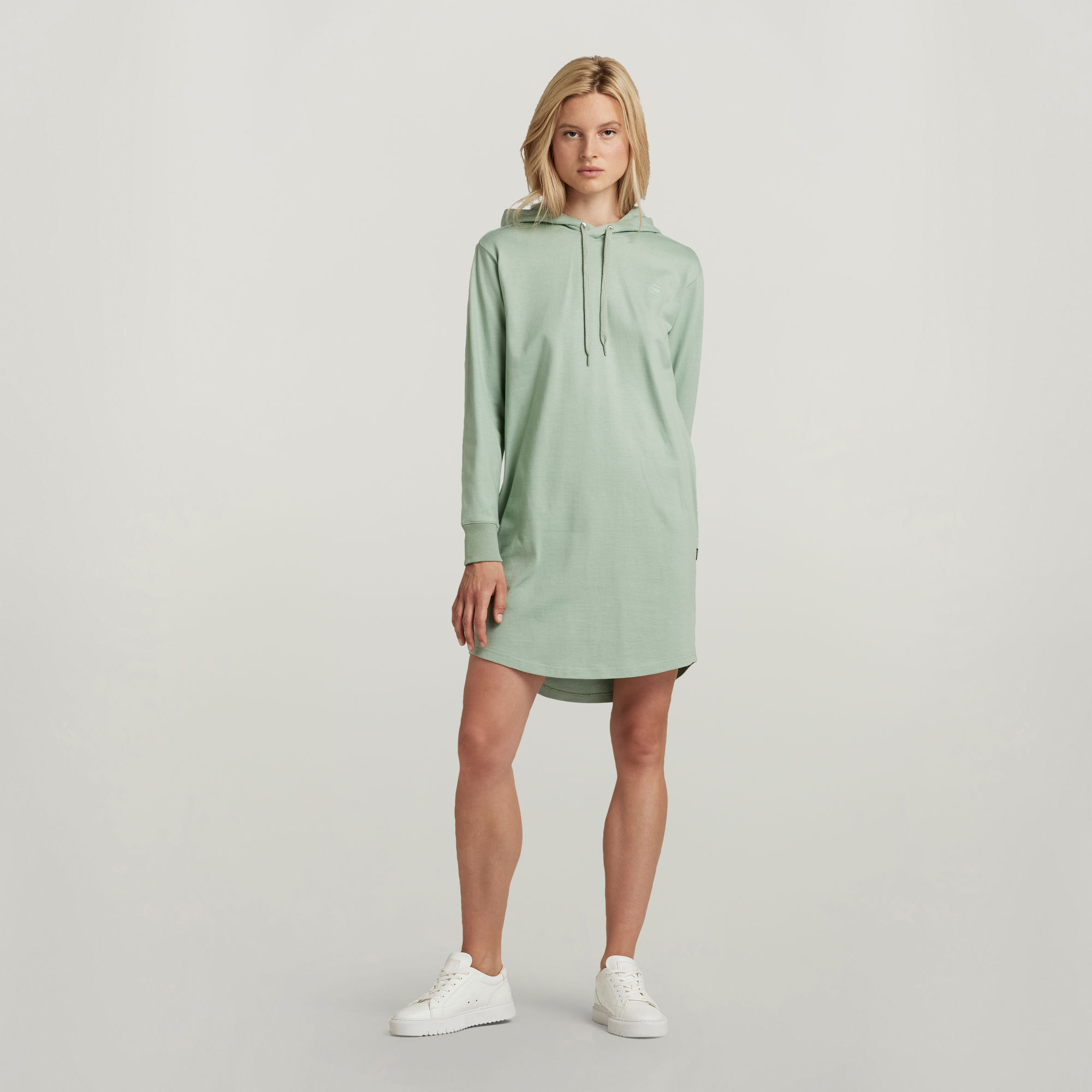 

Lash Fem Loose Hooded Dress - Light blue - Women