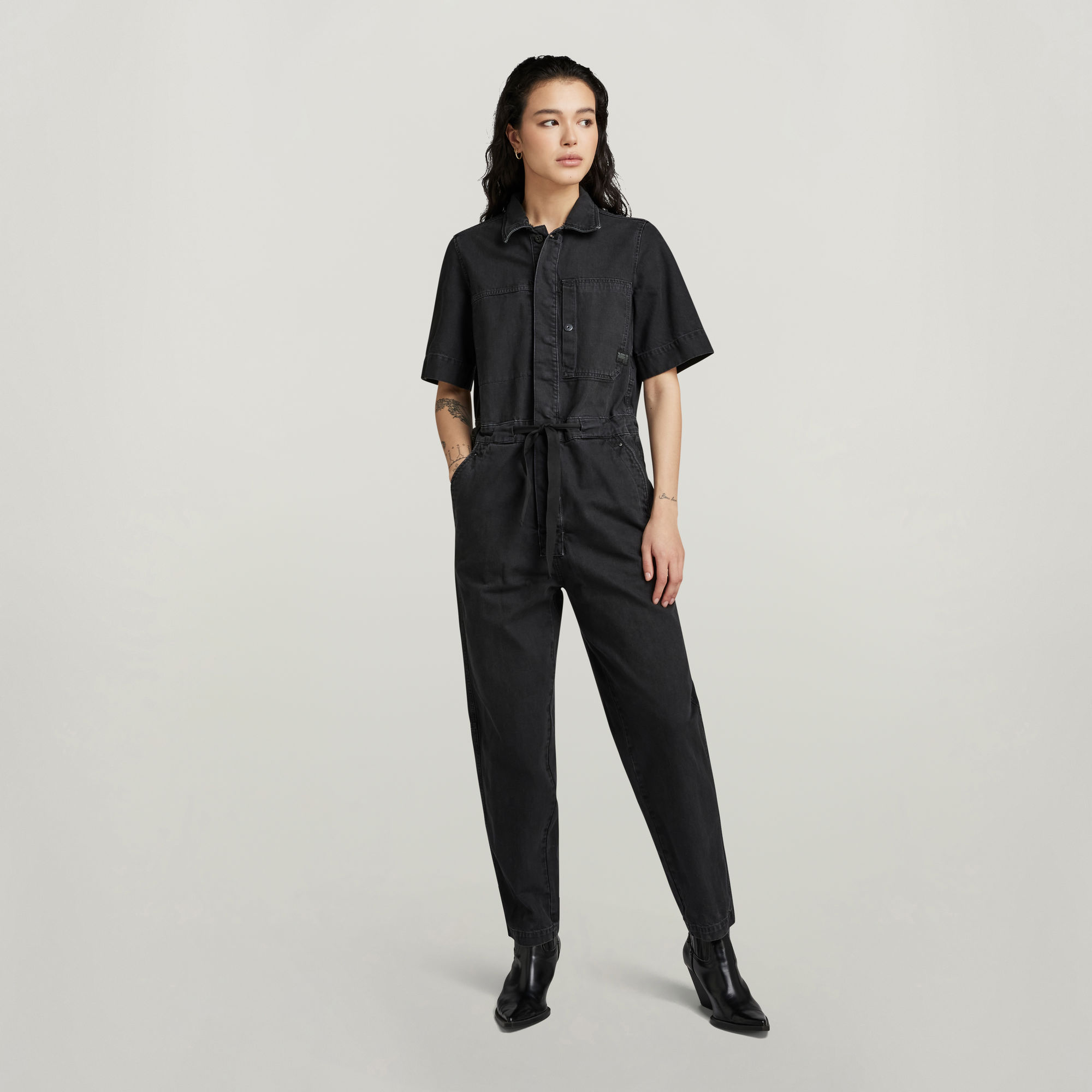 

Army Jumpsuit - Schwarz - Damen