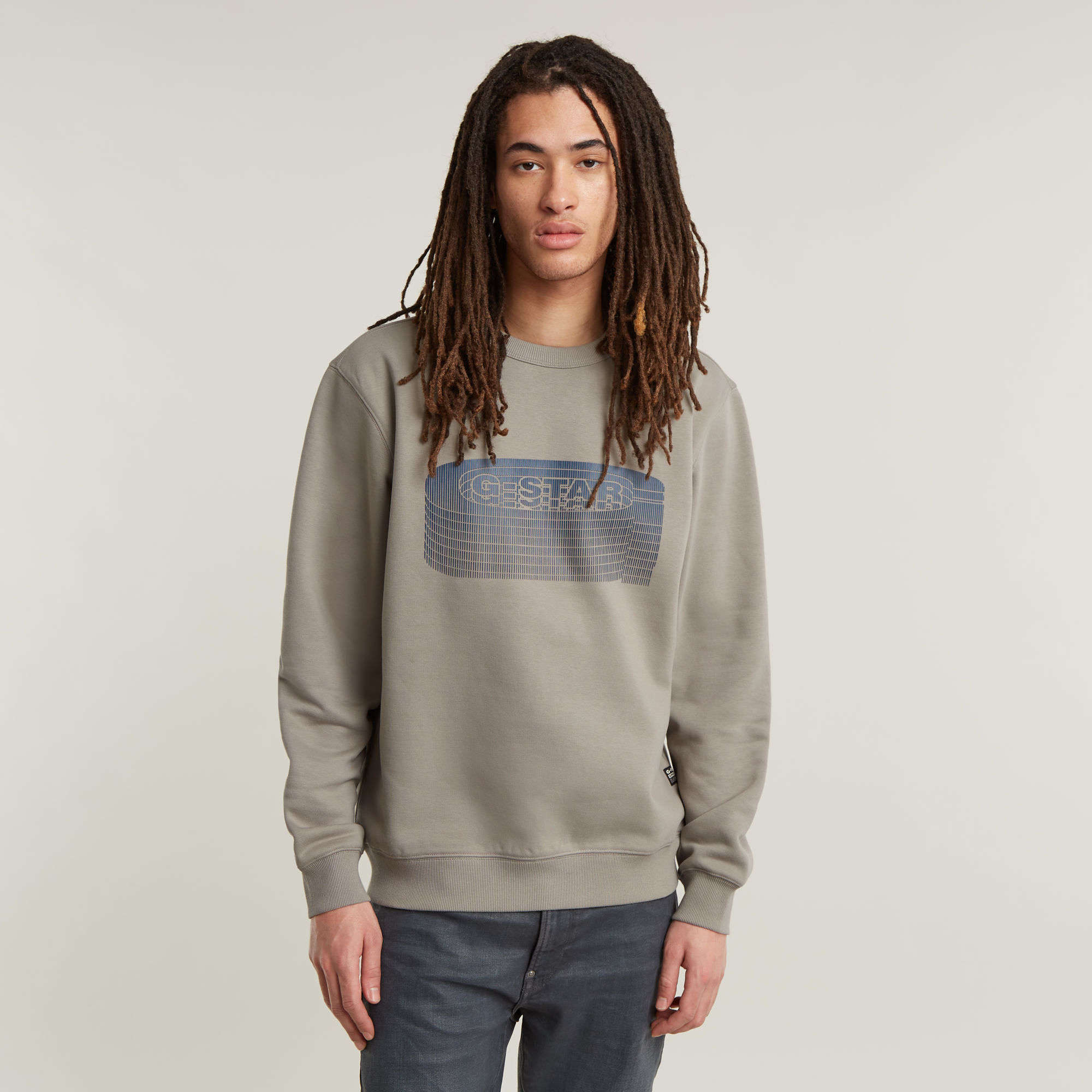 Stacked Old Skool Logo R Sweatshirt - Beige - Herren