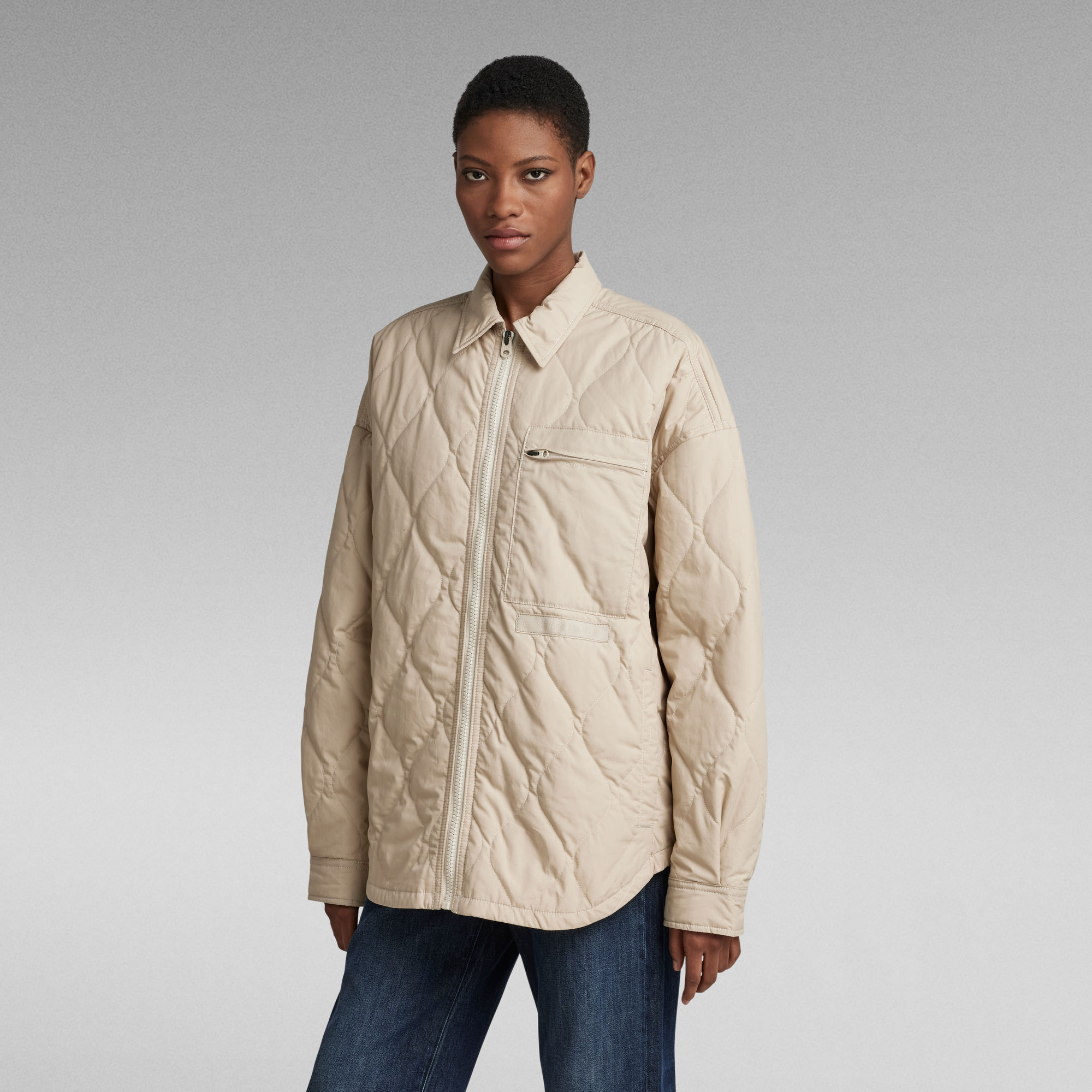 Unisex Postino Oversized Jacke 2.0 - Beige - Herren