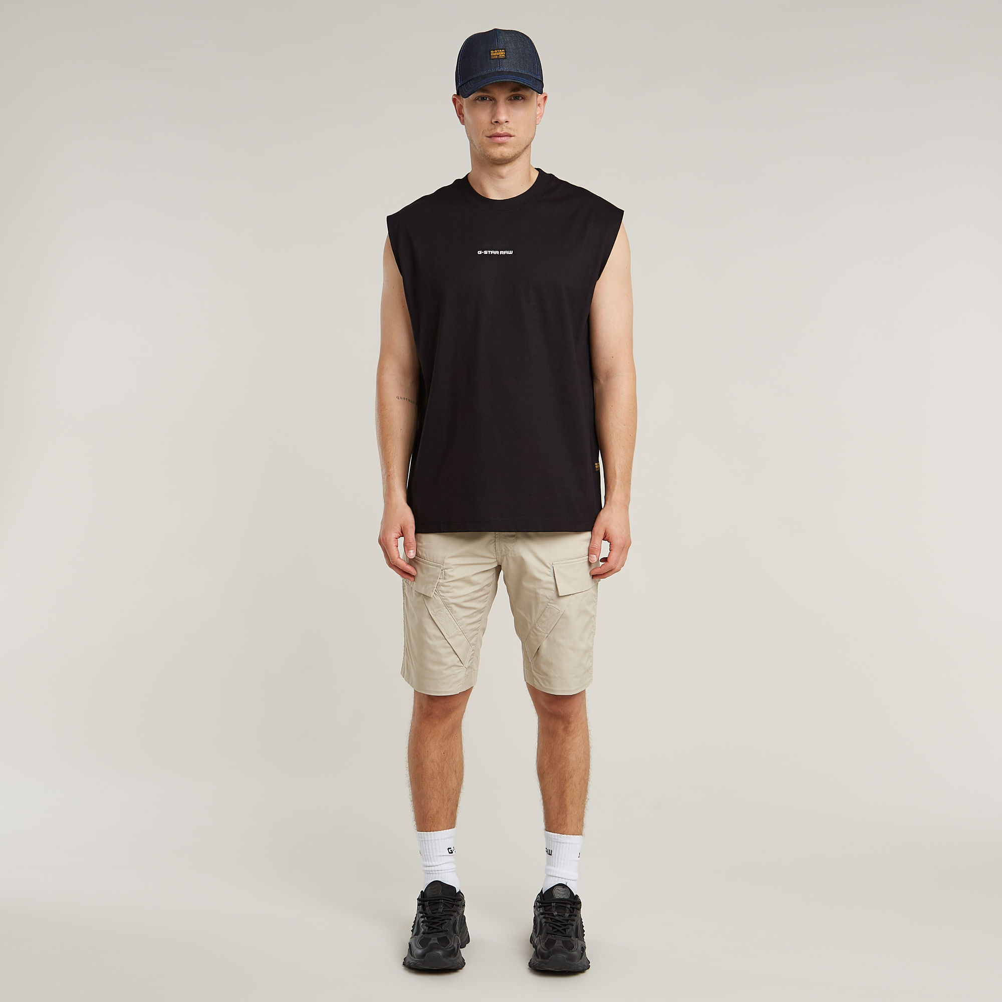 G-Star RAW Boxy T-Shirt Zwart Heren