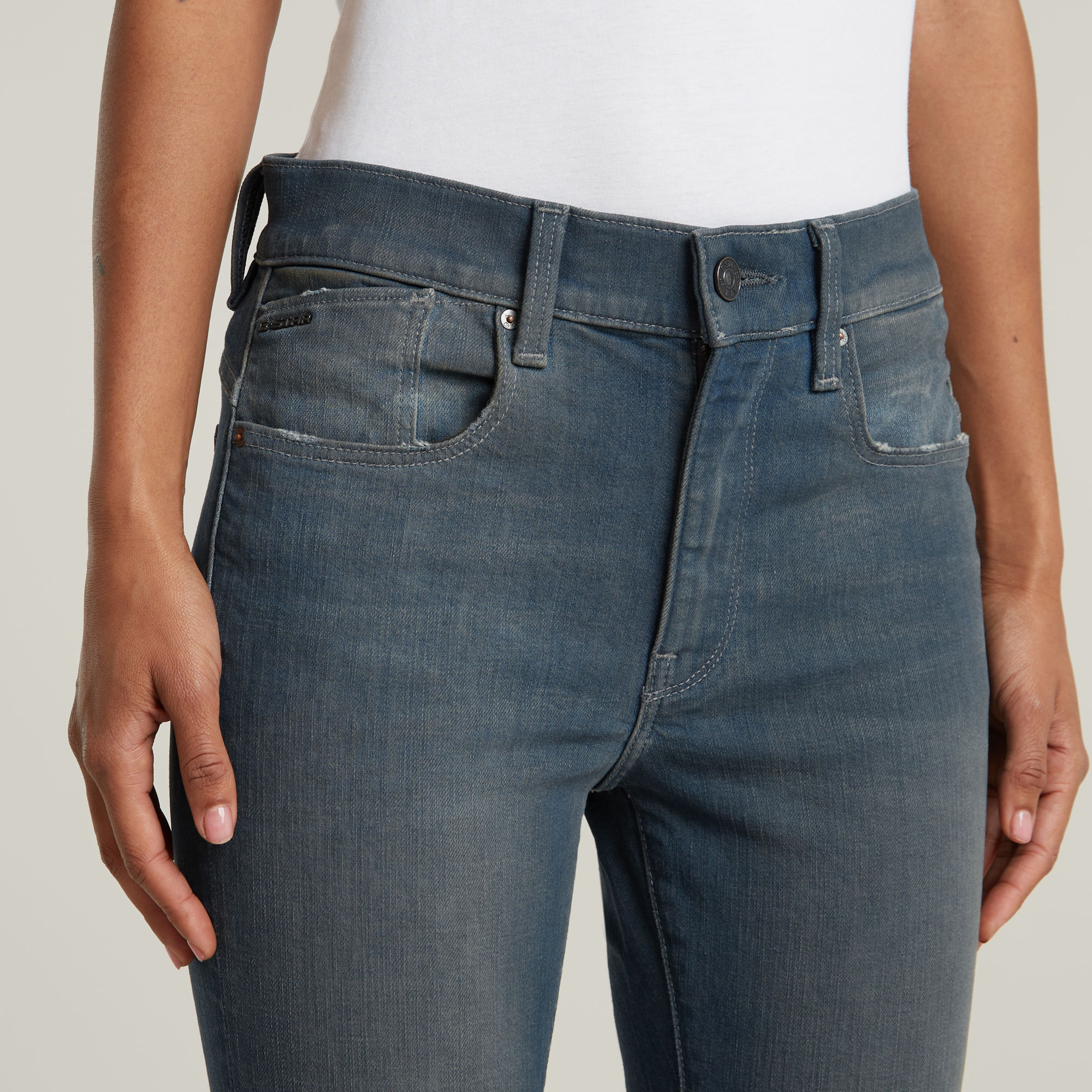 G-Star RAW Lhana Skinny Jeans Donkerblauw Dames