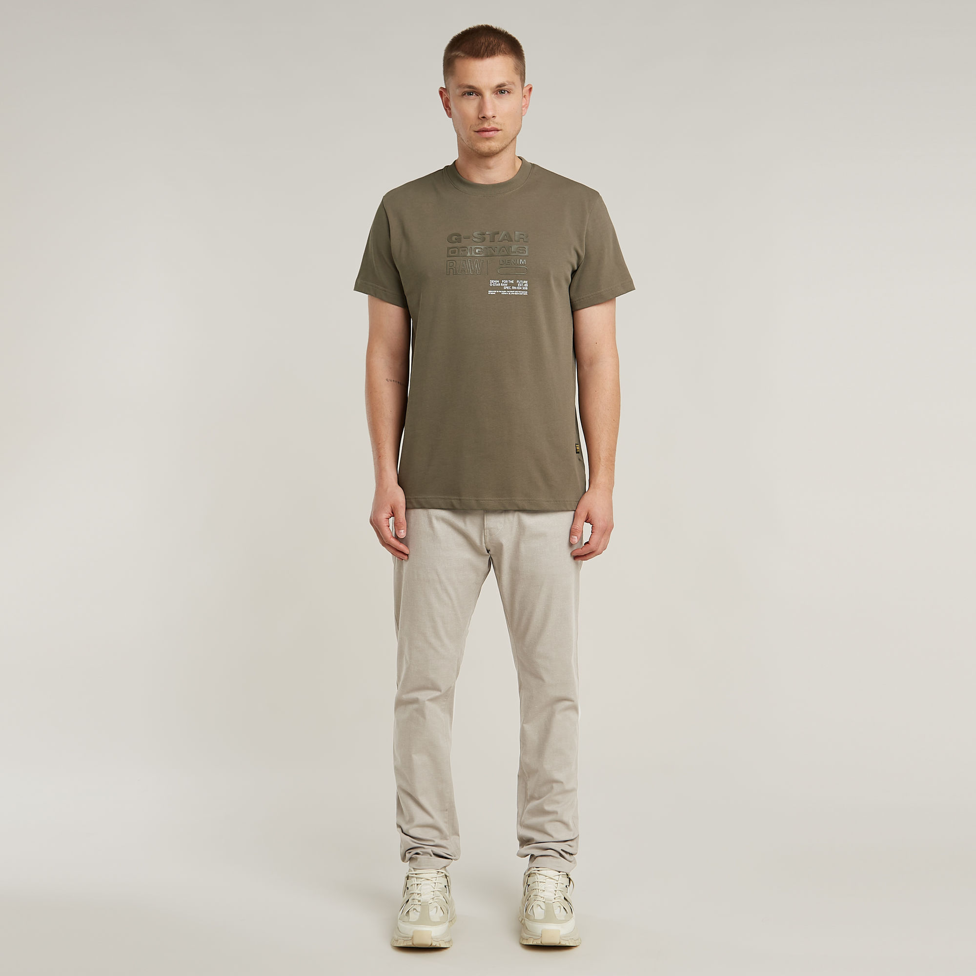 G-Star RAW Originals T-Shirt Bruin Heren