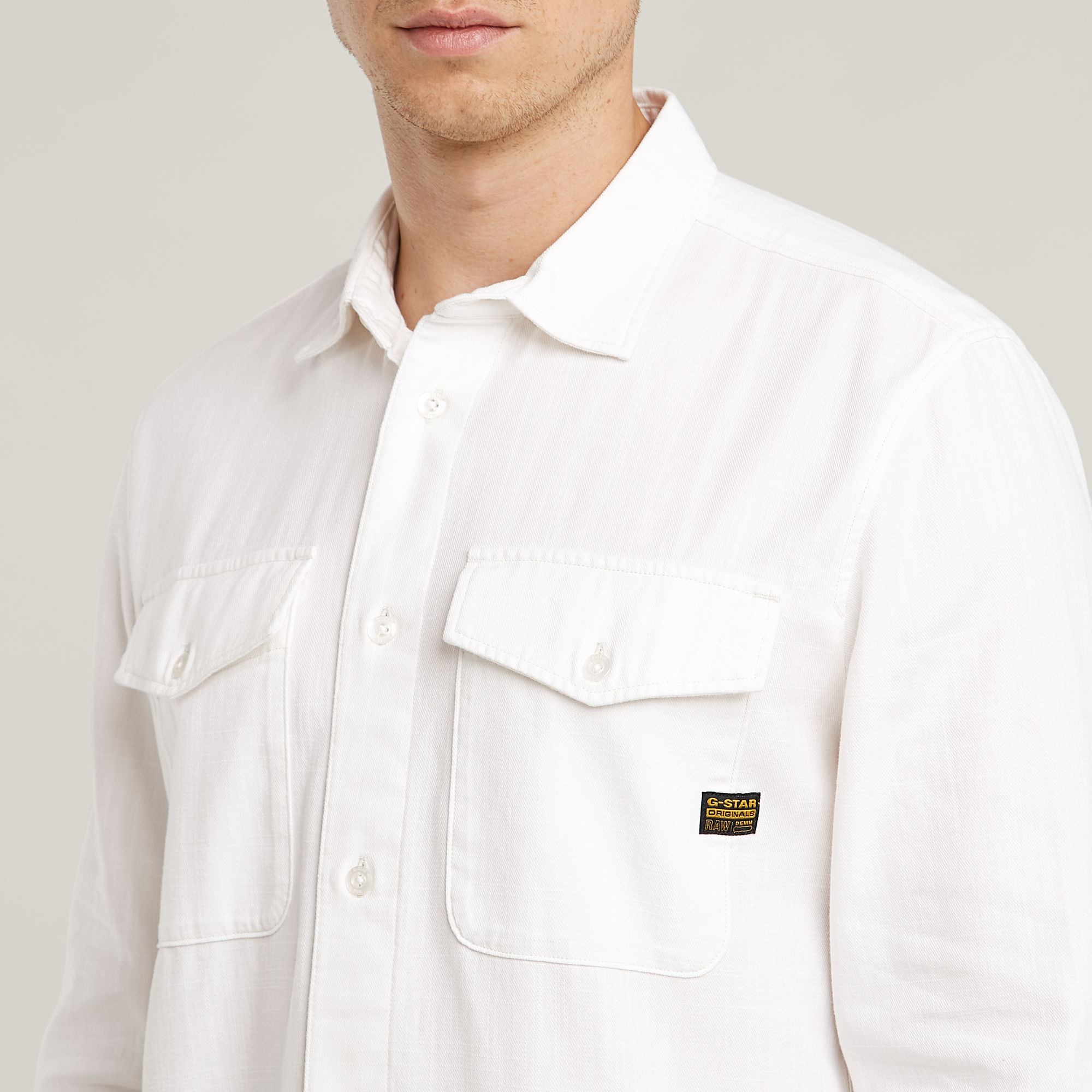 G-Star RAW Marine Slim Shirt Wit Heren