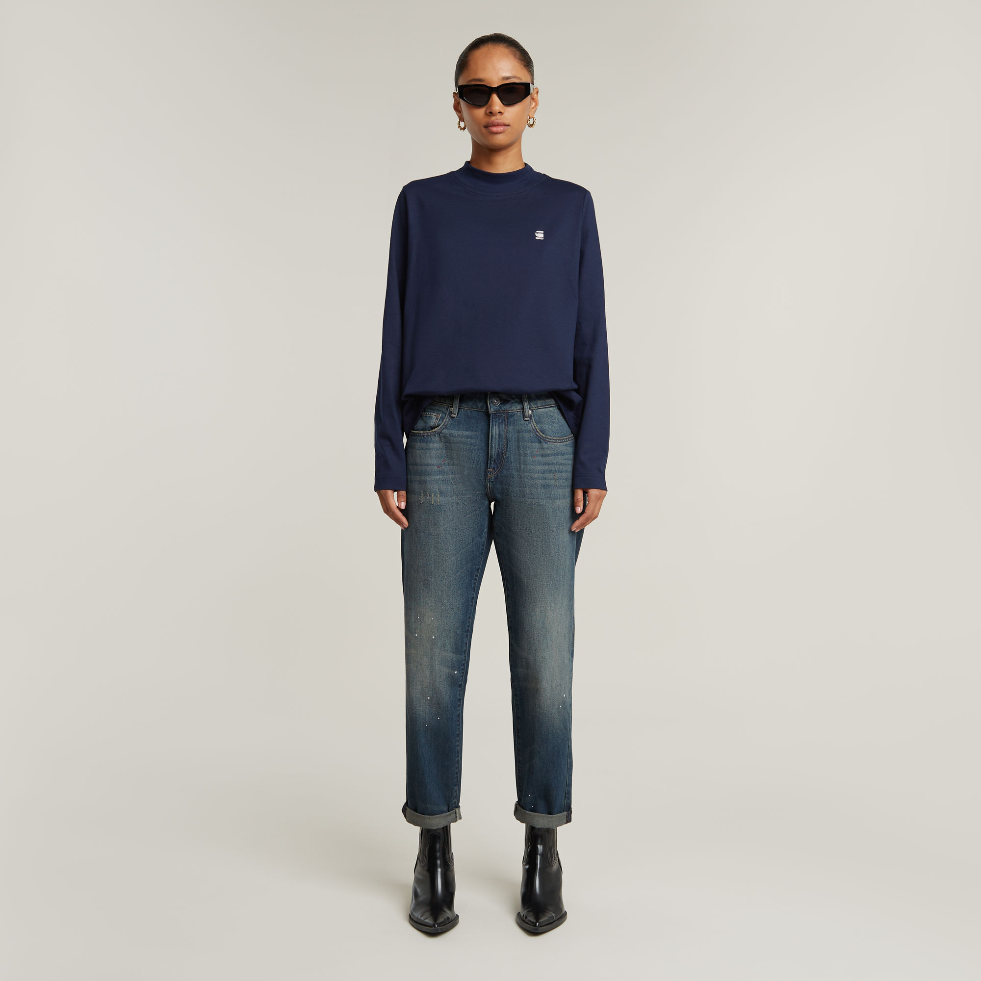 G-Star RAW Kate Boyfriend Jeans Midden blauw Dames