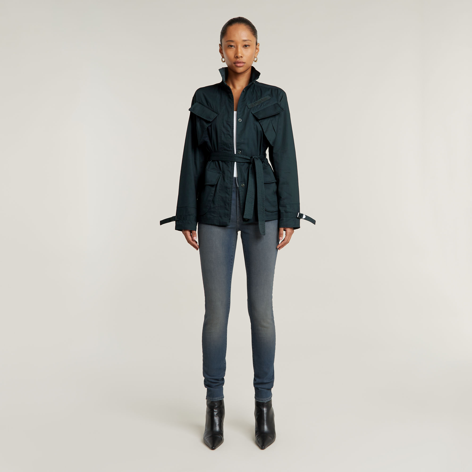 G-Star RAW Lhana Skinny Jeans Donkerblauw Dames