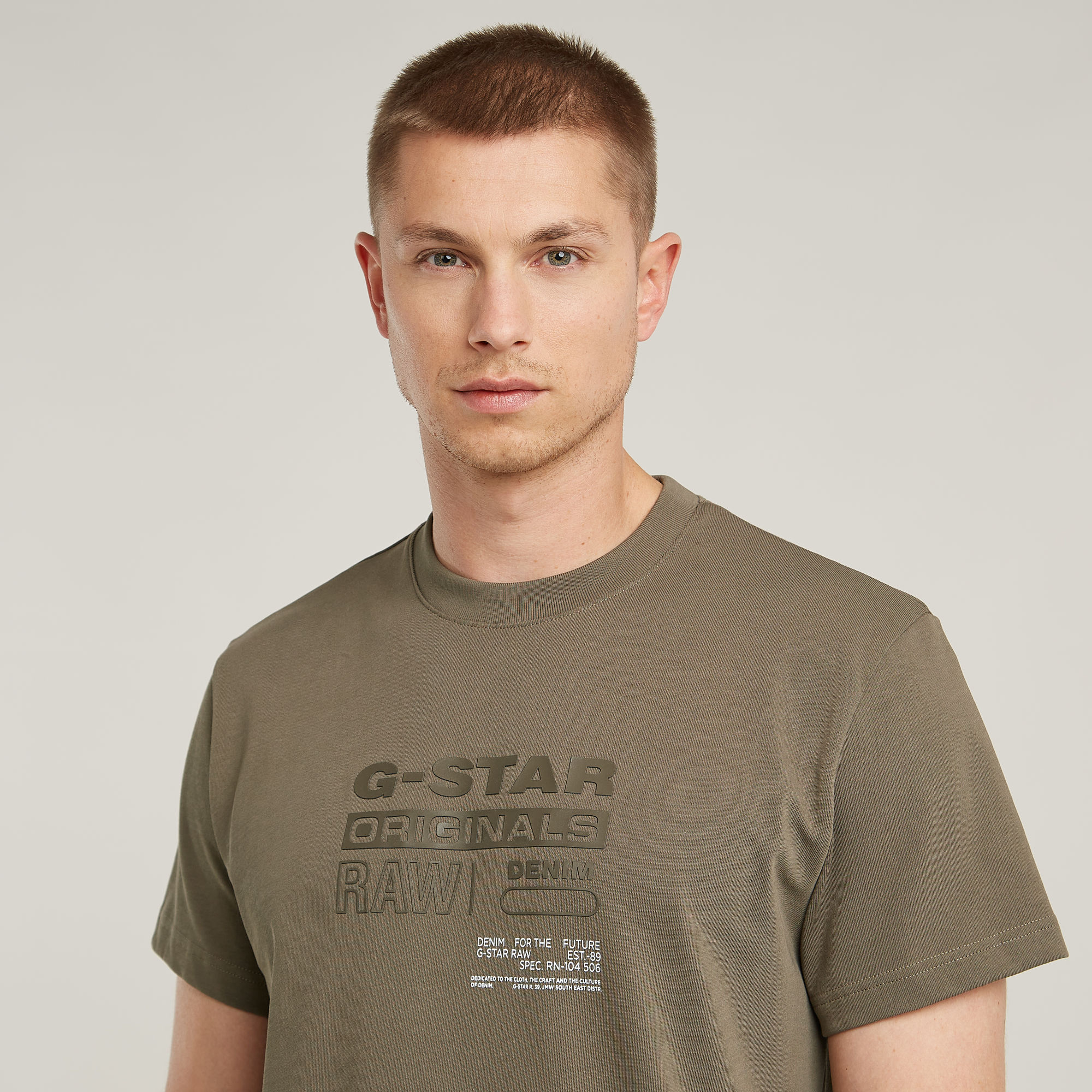 G-Star RAW Originals T-Shirt Bruin Heren