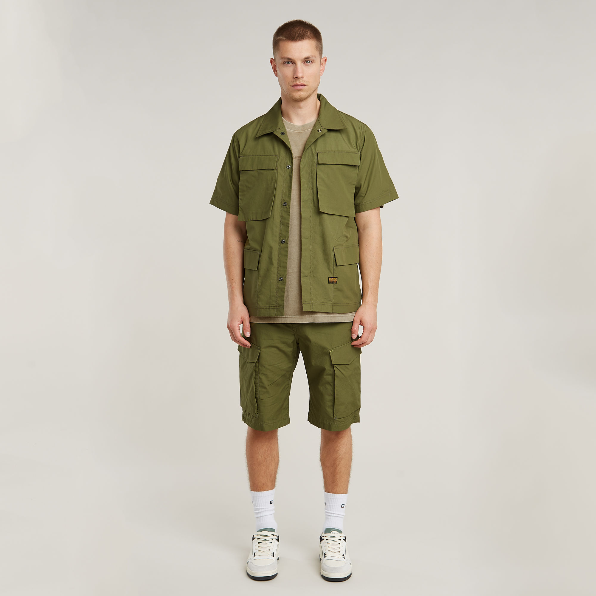 Thumbnail - Core Regular Cargo Shorts - Grün - Herren