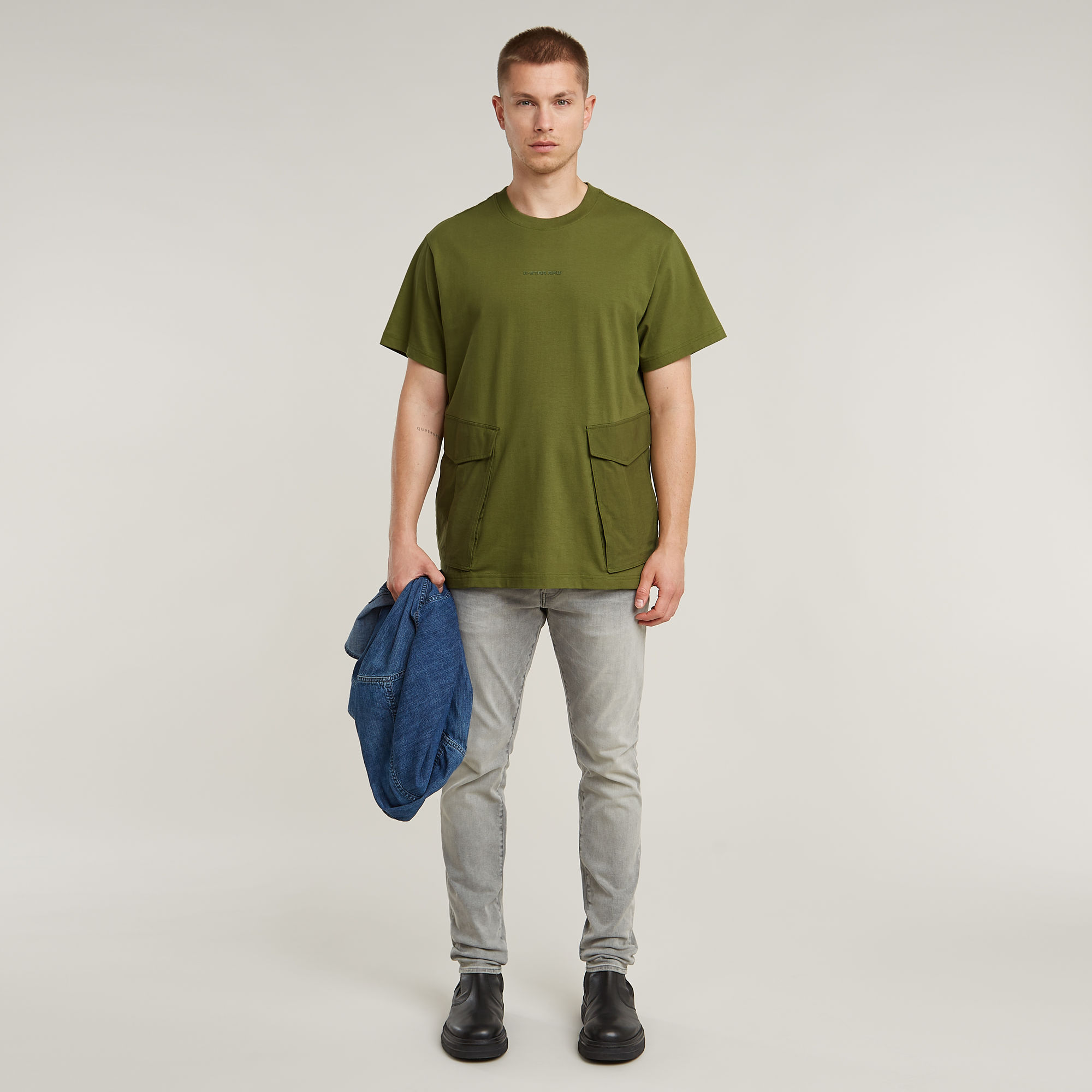 G-Star RAW Rovic Loose T-shirt Groen Heren