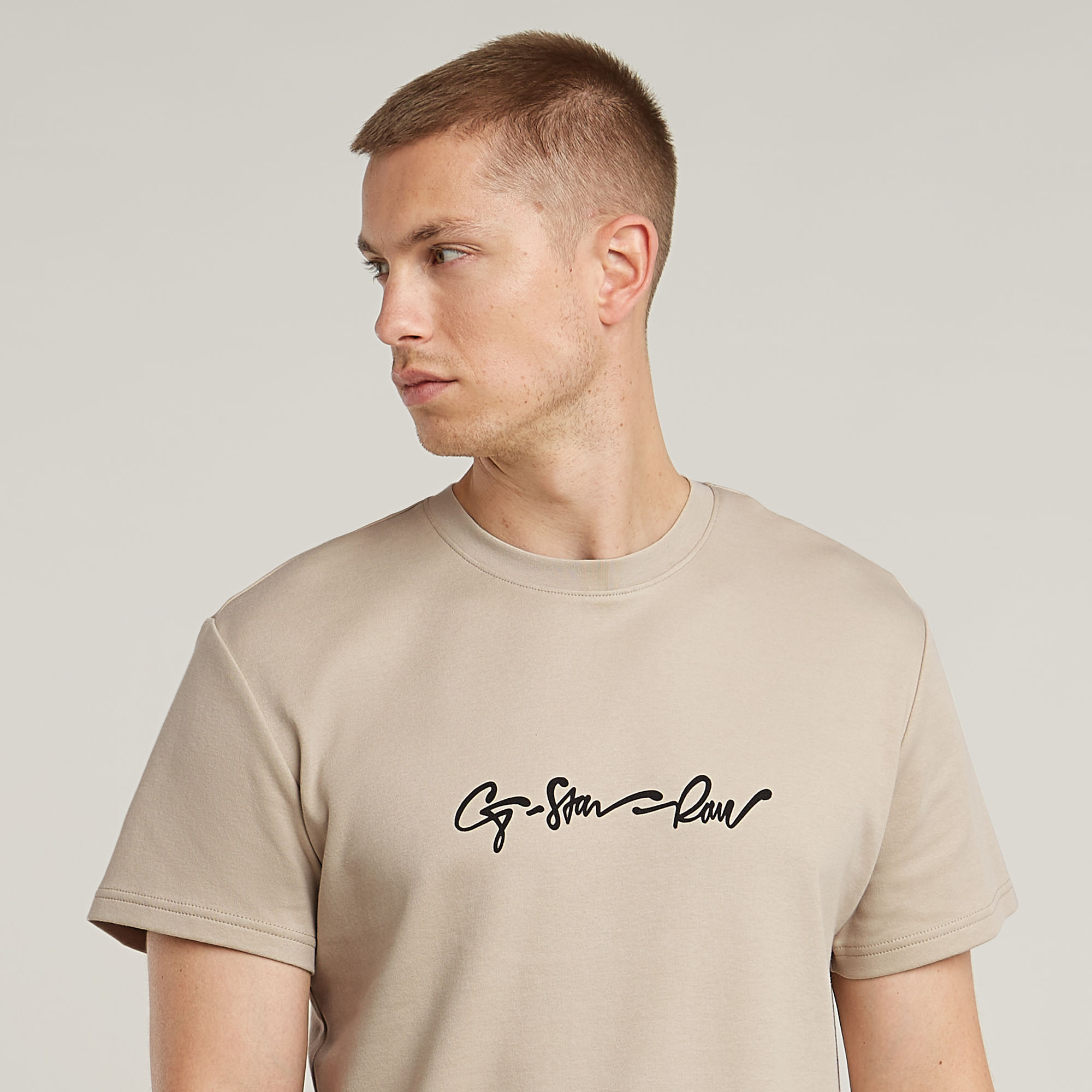 G-Star RAW G-Script T-Shirt Beige Heren