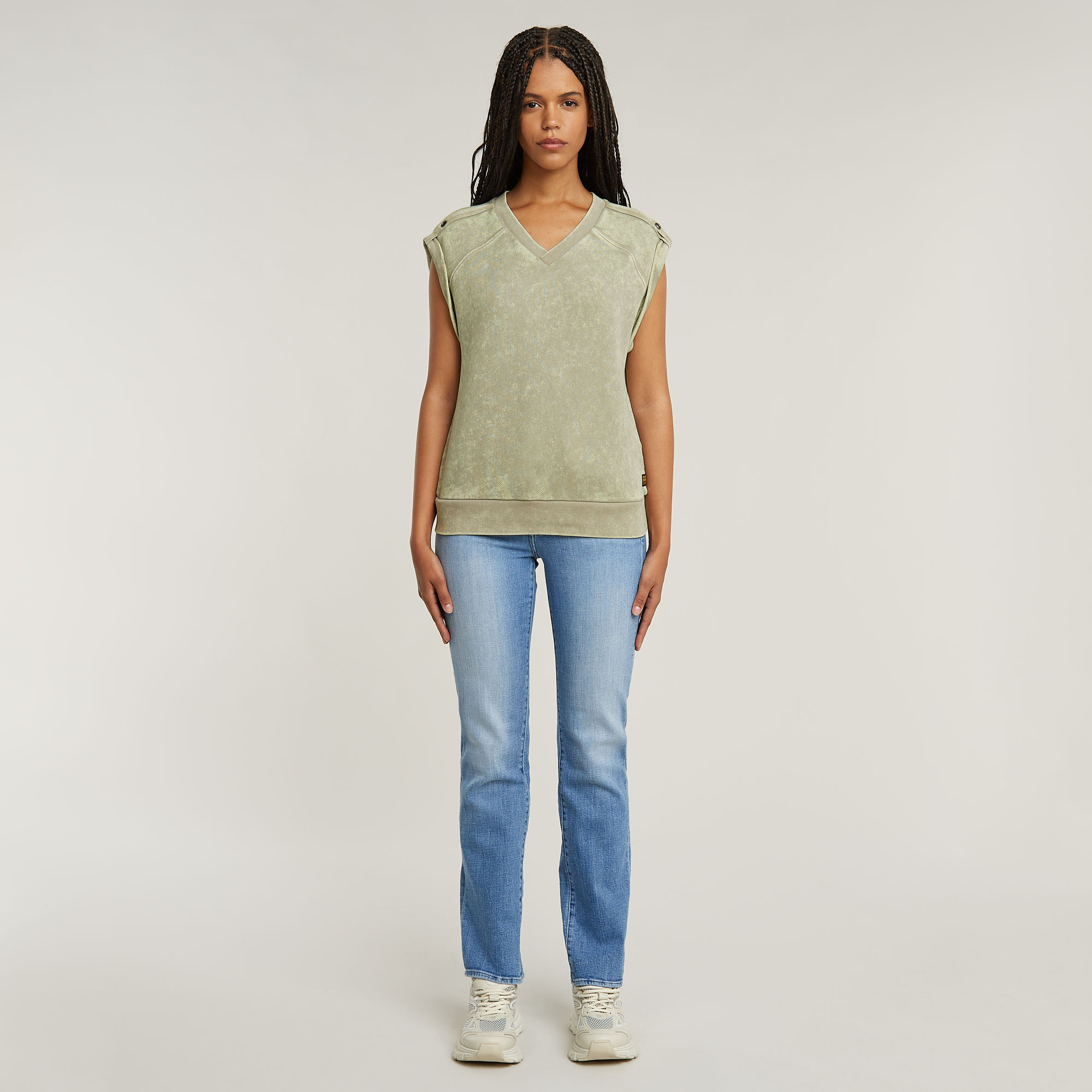 G-Star RAW Washed Sweater Beige Dames