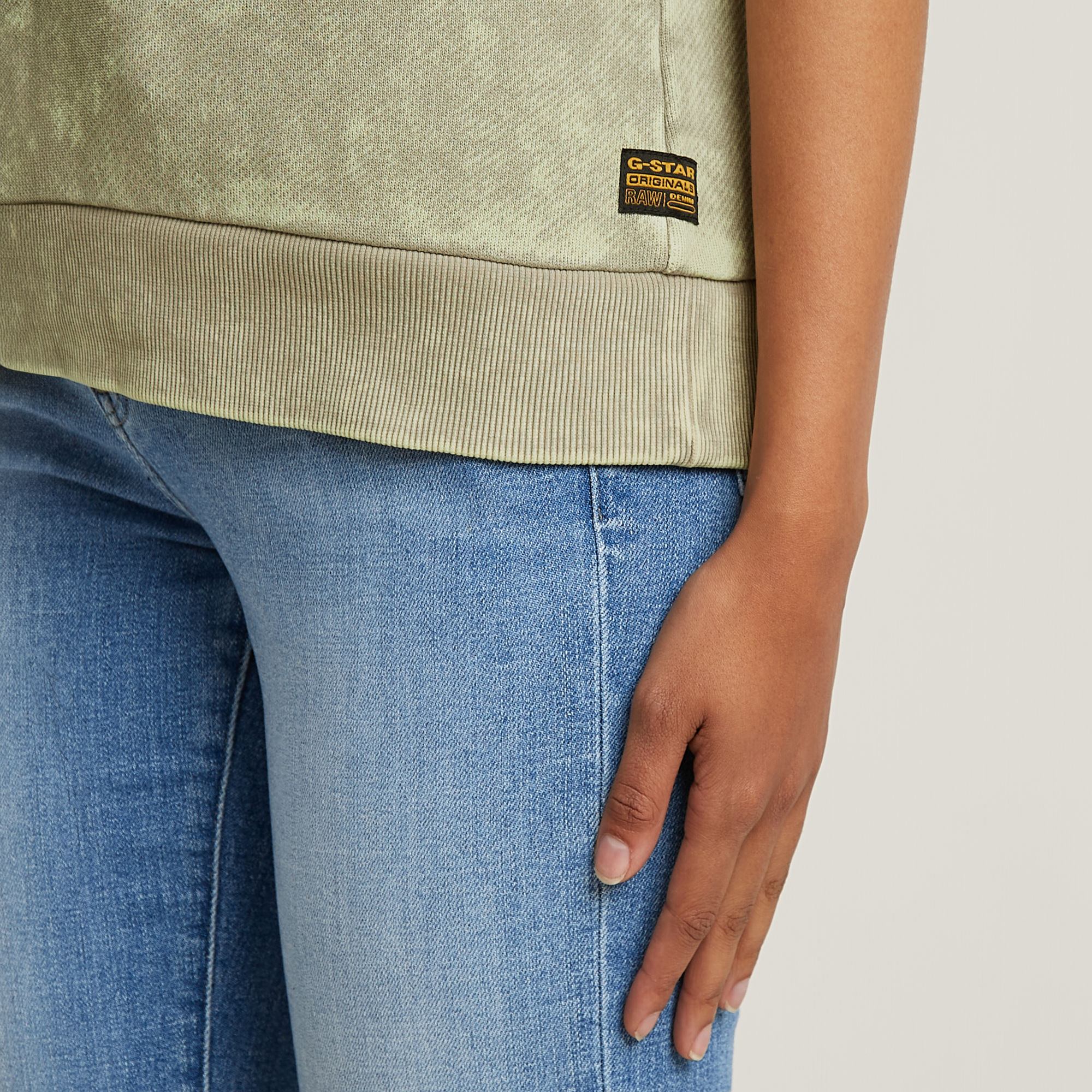 G-Star RAW Washed Sweater Beige Dames