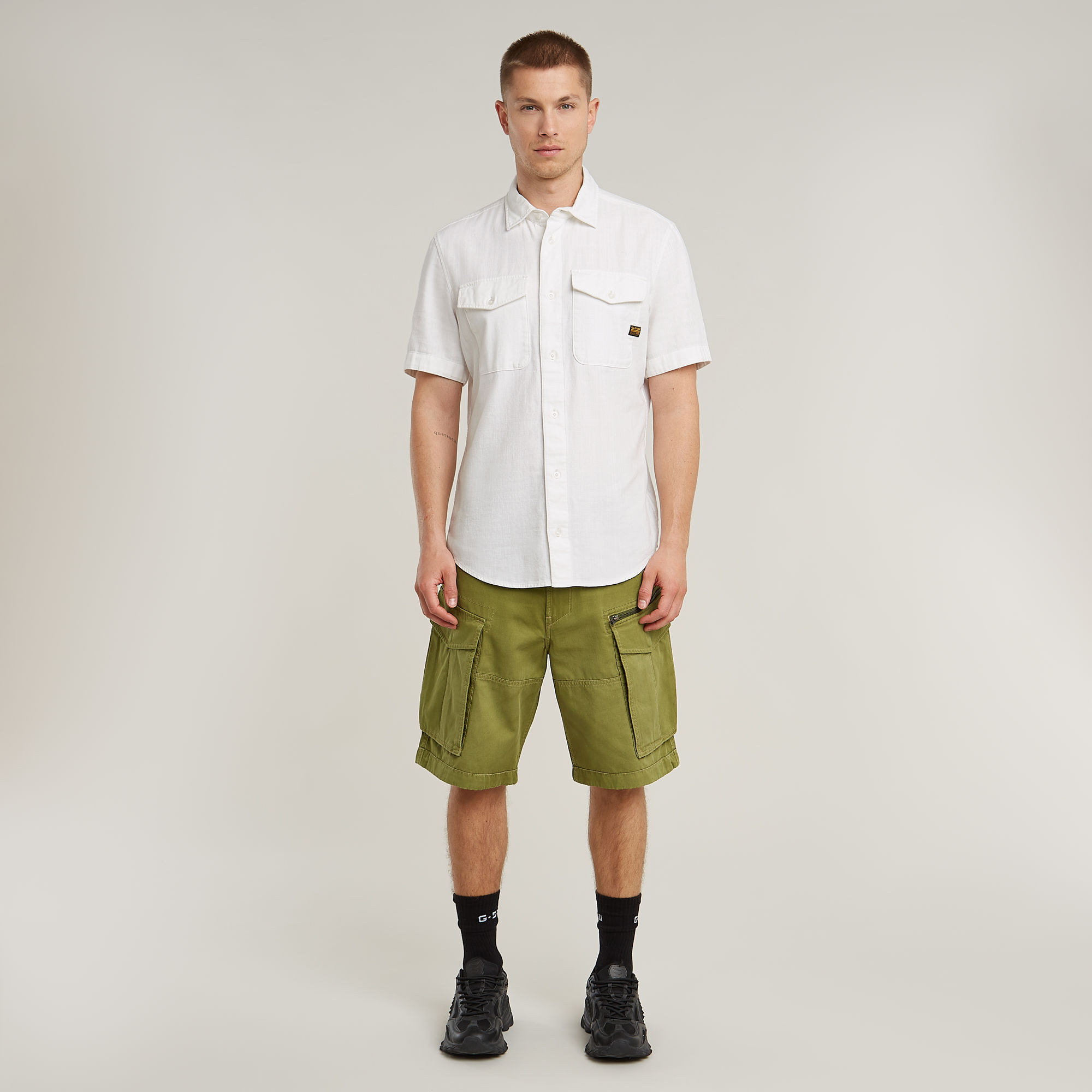 Thumbnail - Marine Slim Hemd - Weiß - Herren