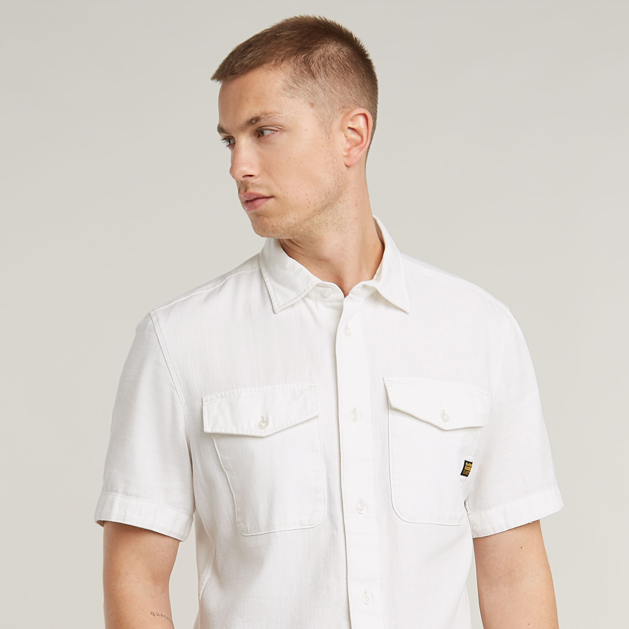 G-Star RAW Marine Slim Shirt Wit Heren