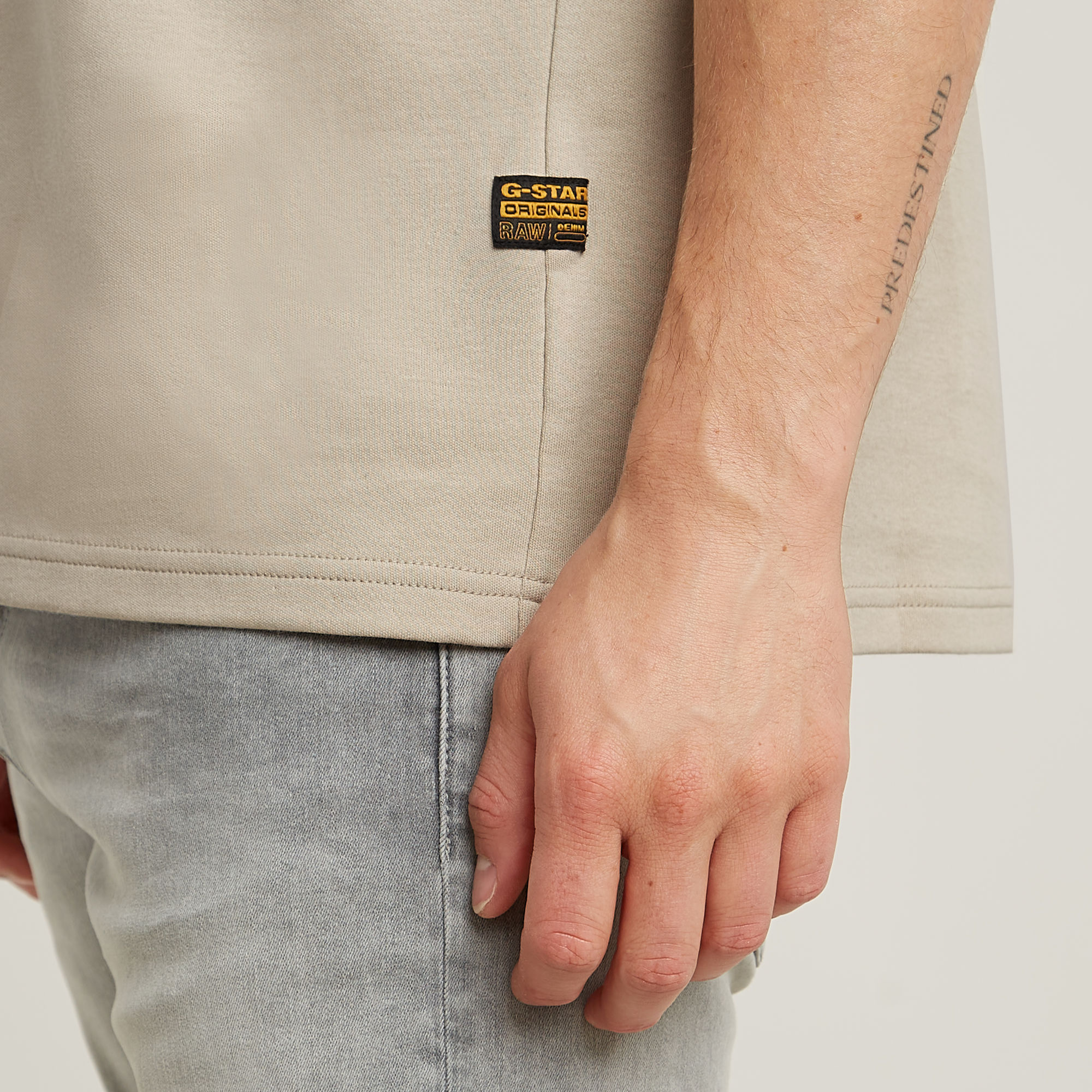 G-Star RAW G-Script T-Shirt Beige Heren