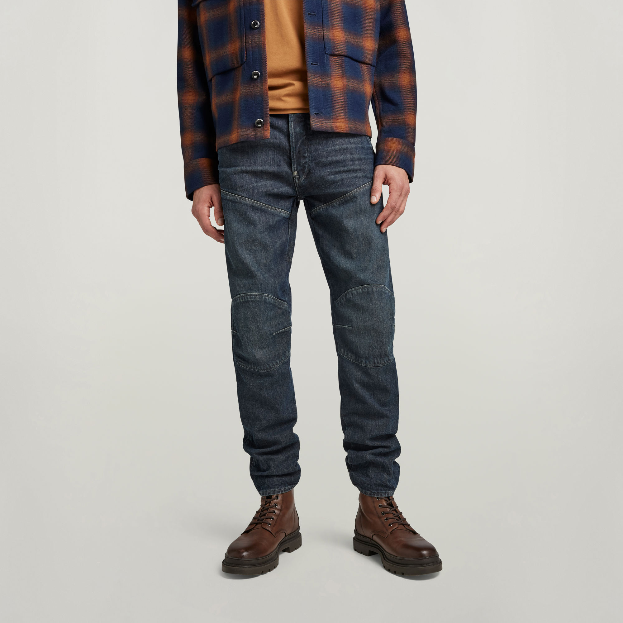 

5620 3D Slim Jeans - Midden blauw - Heren