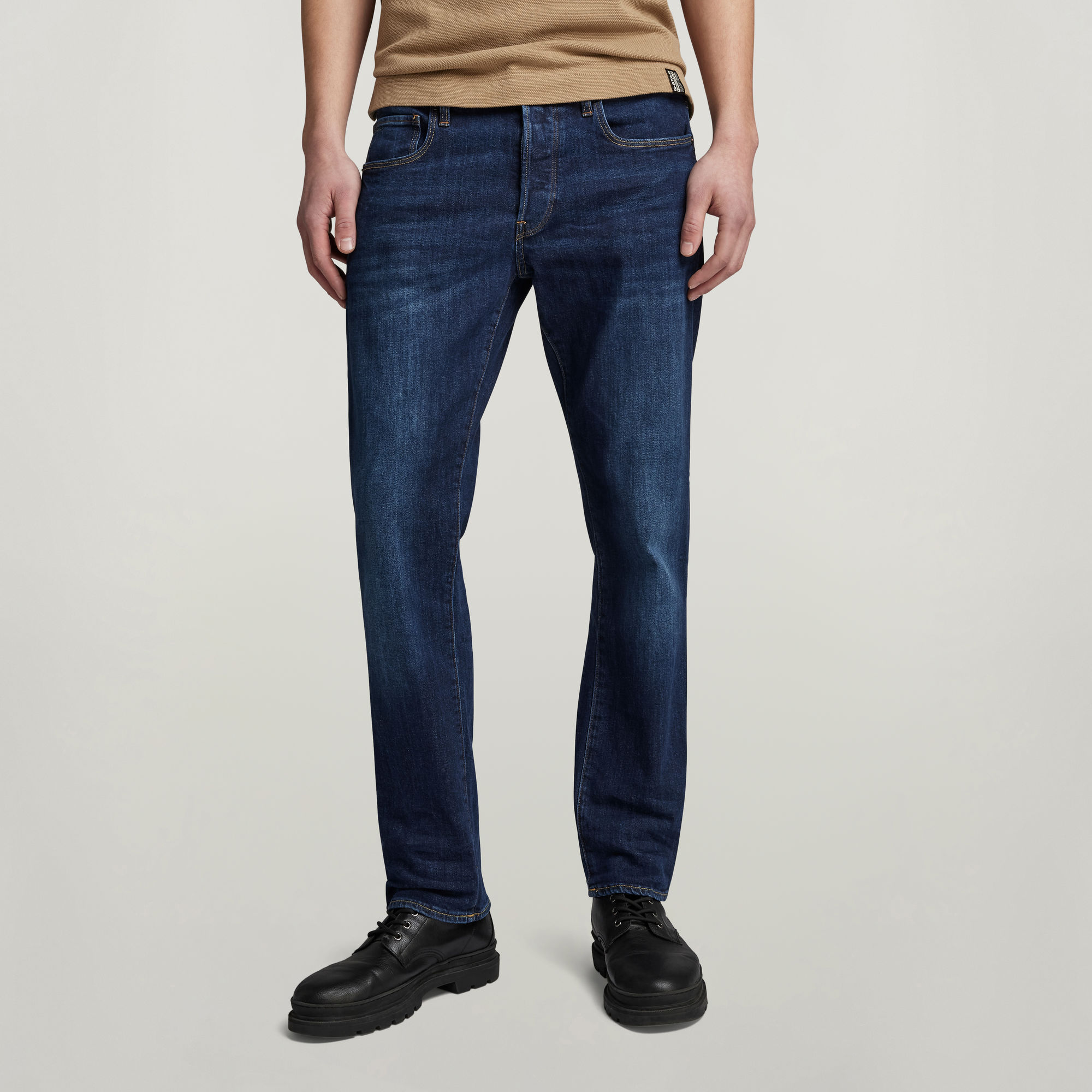 G-Star RAW 3301 Straight Jeans Donkerblauw Heren