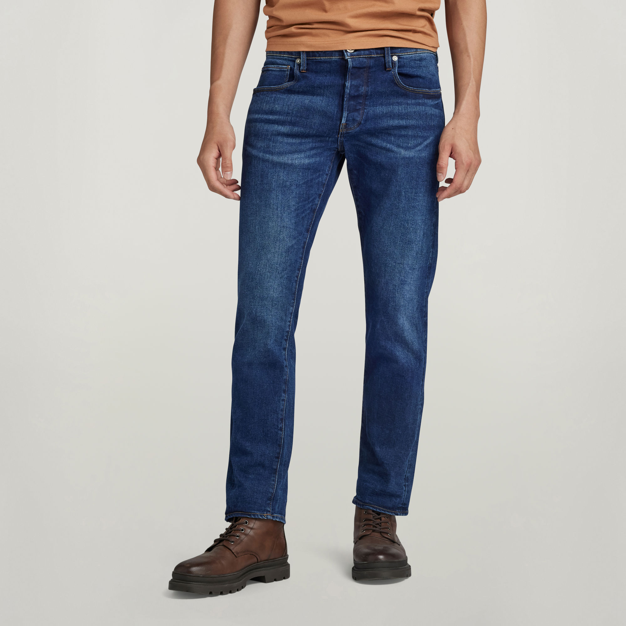 

3301 Regular Straight Jeans - Donkerblauw - Heren