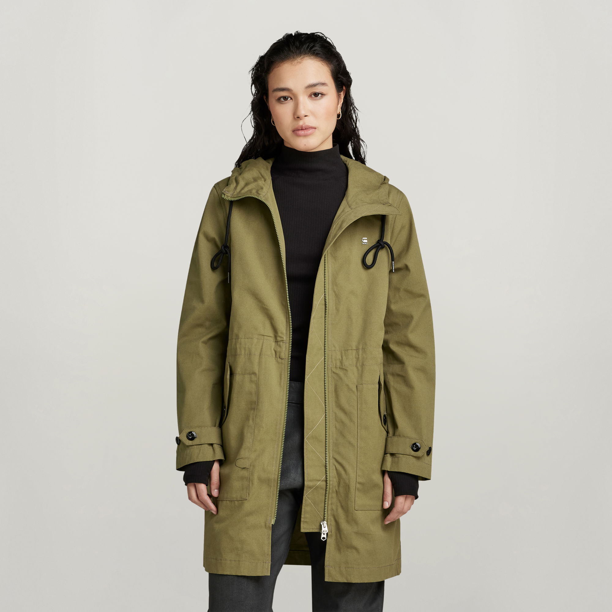 

Duty Straight Parka - Green - Women