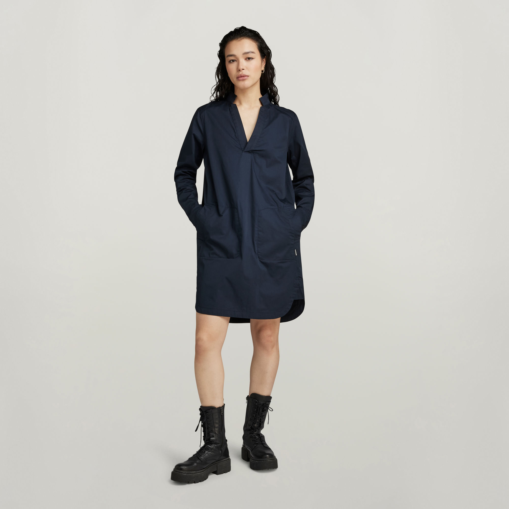 G-Star RAW Millery V-Hals Blousejurk Donkerblauw Dames