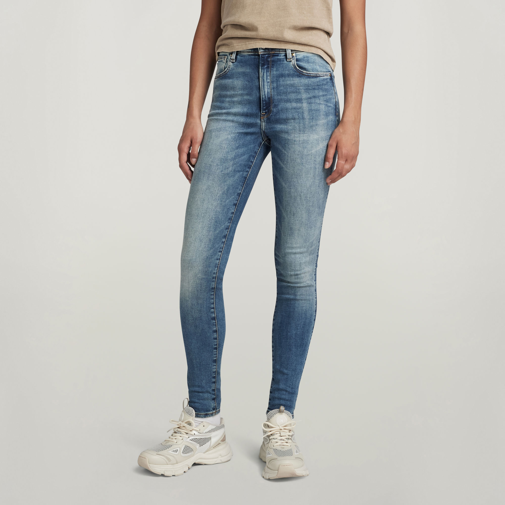 

Kafey Ultra High Skinny Jeans - Medium blue - Women