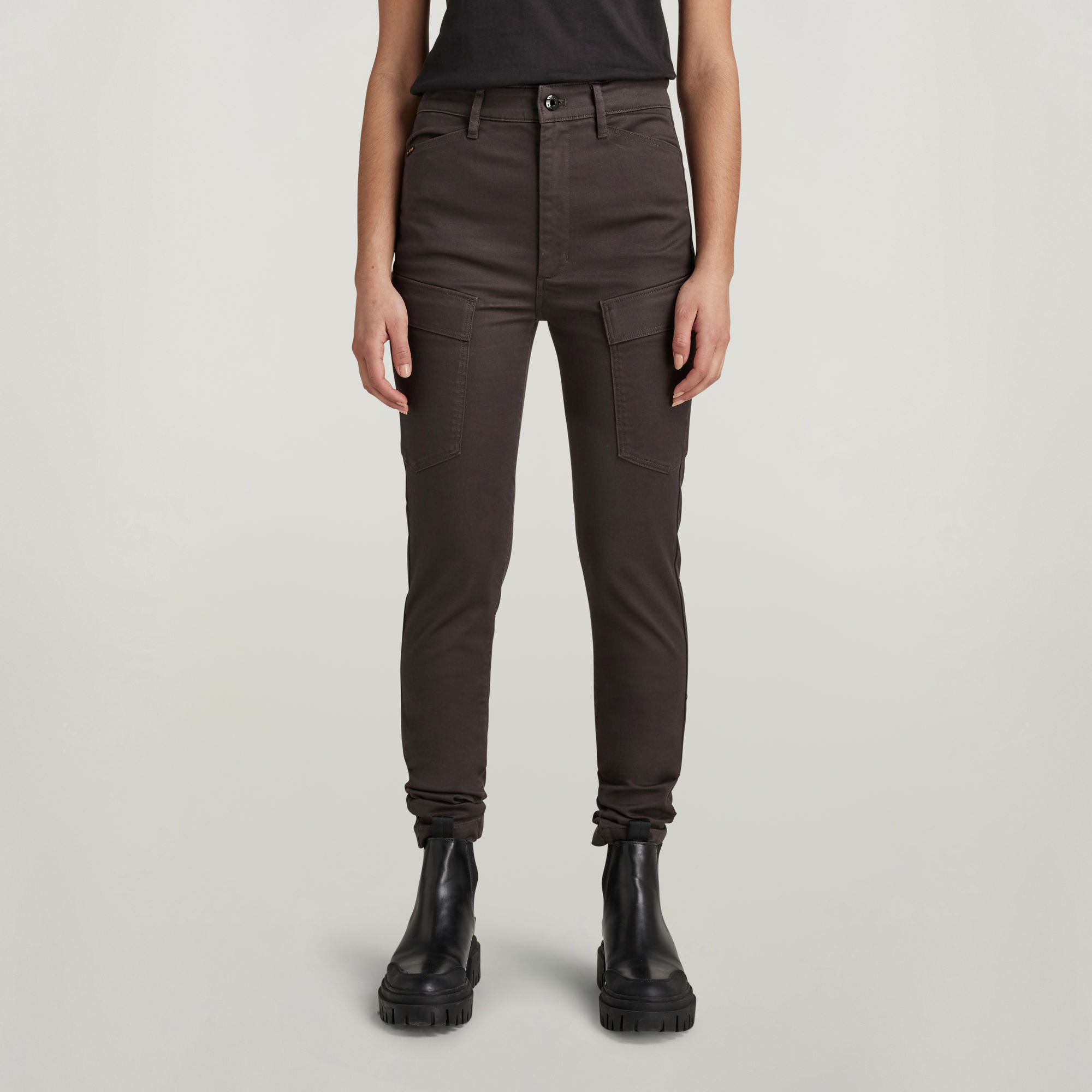 G-Star RAW Kafey Cargo Ultra High Skinny Jeans - Bruin - Dames