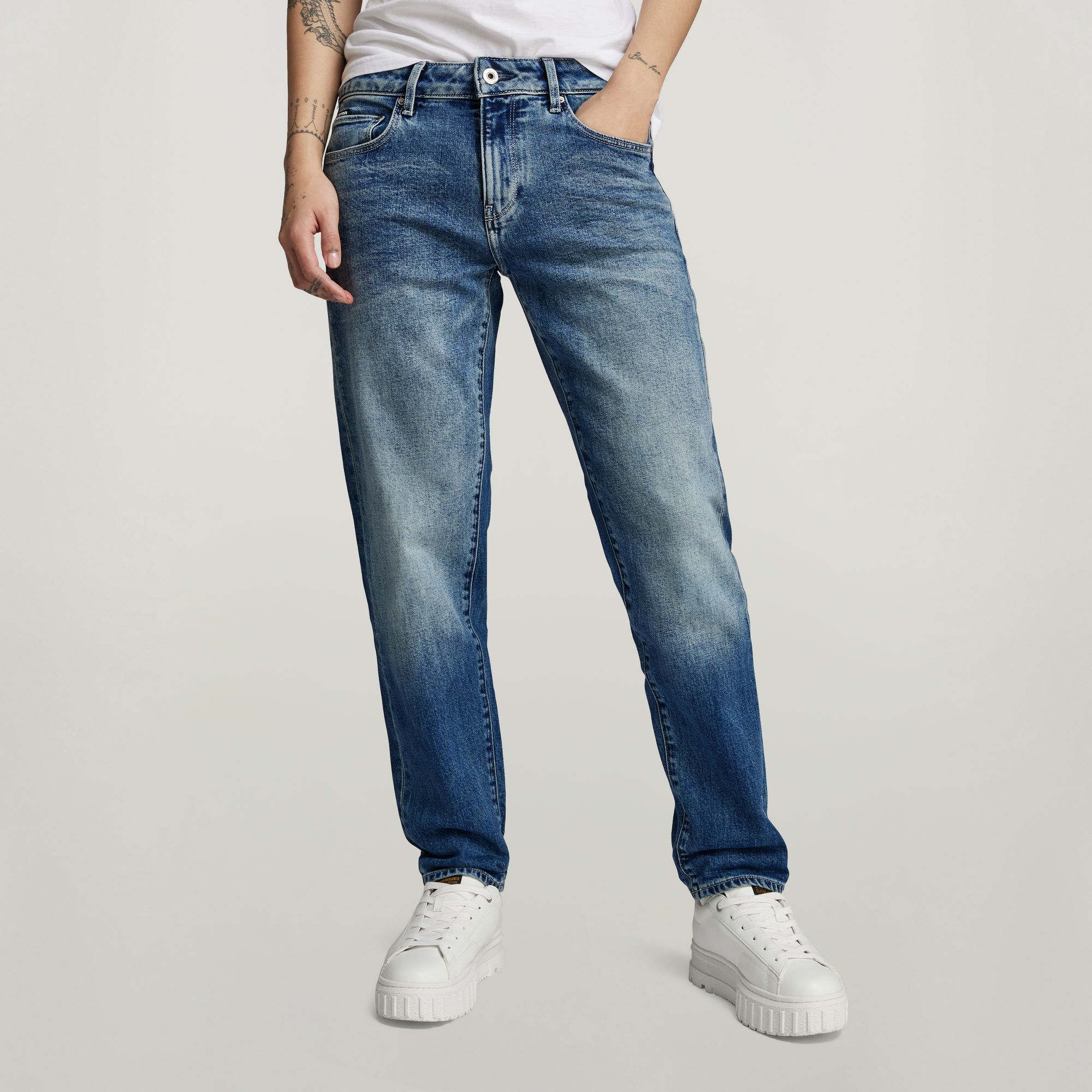 G-Star RAW Kate Boyfriend Jeans - Midden blauw - Dames