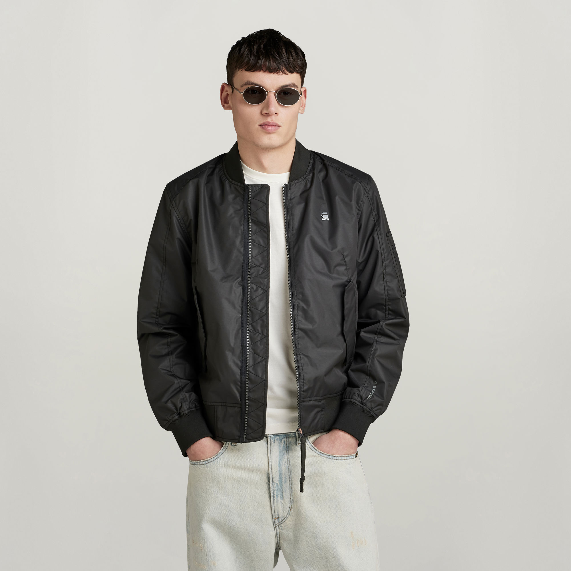 

Arris Unpadded Bomber Jacket - Black - Men