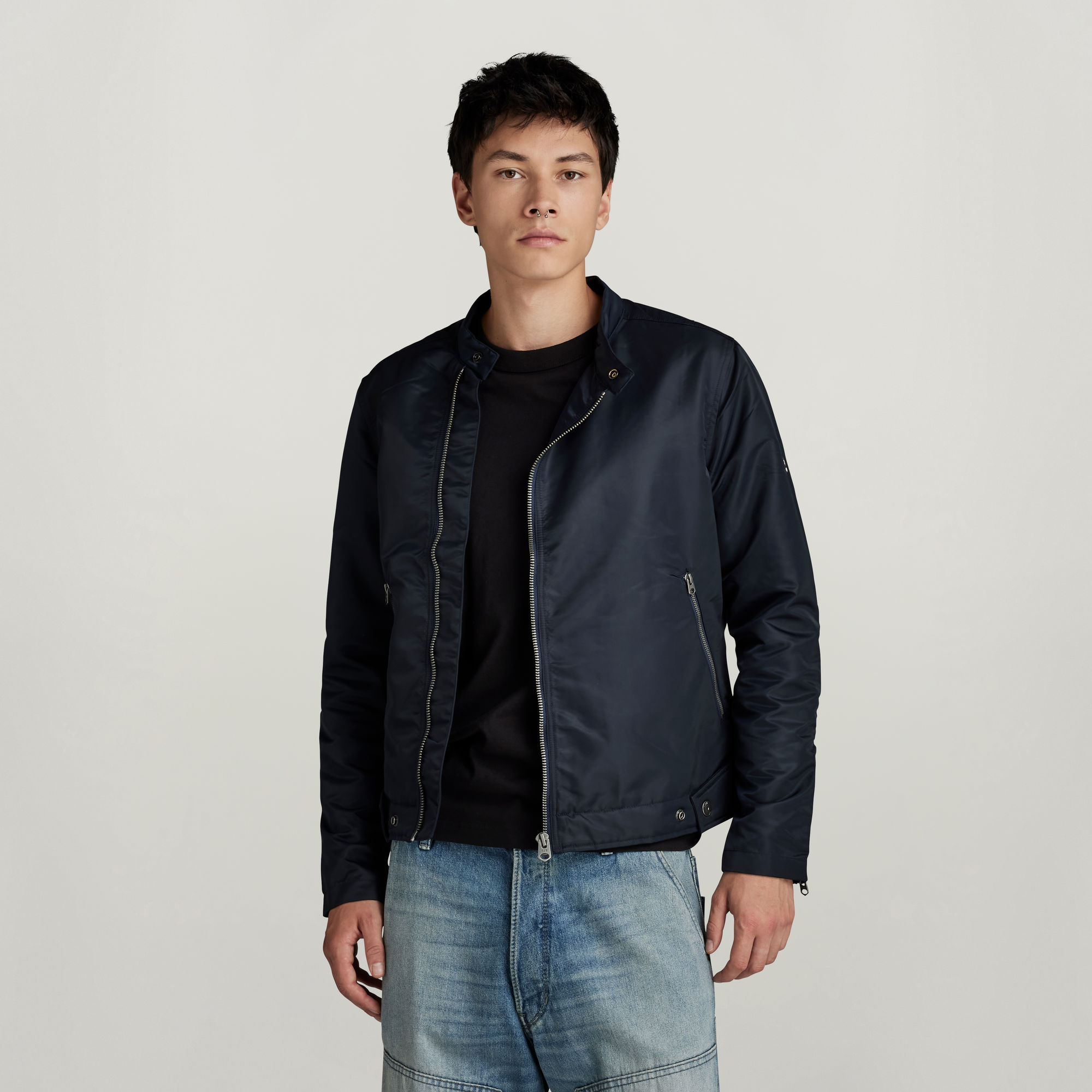 G-Star RAW Biker Jack Donkerblauw Heren