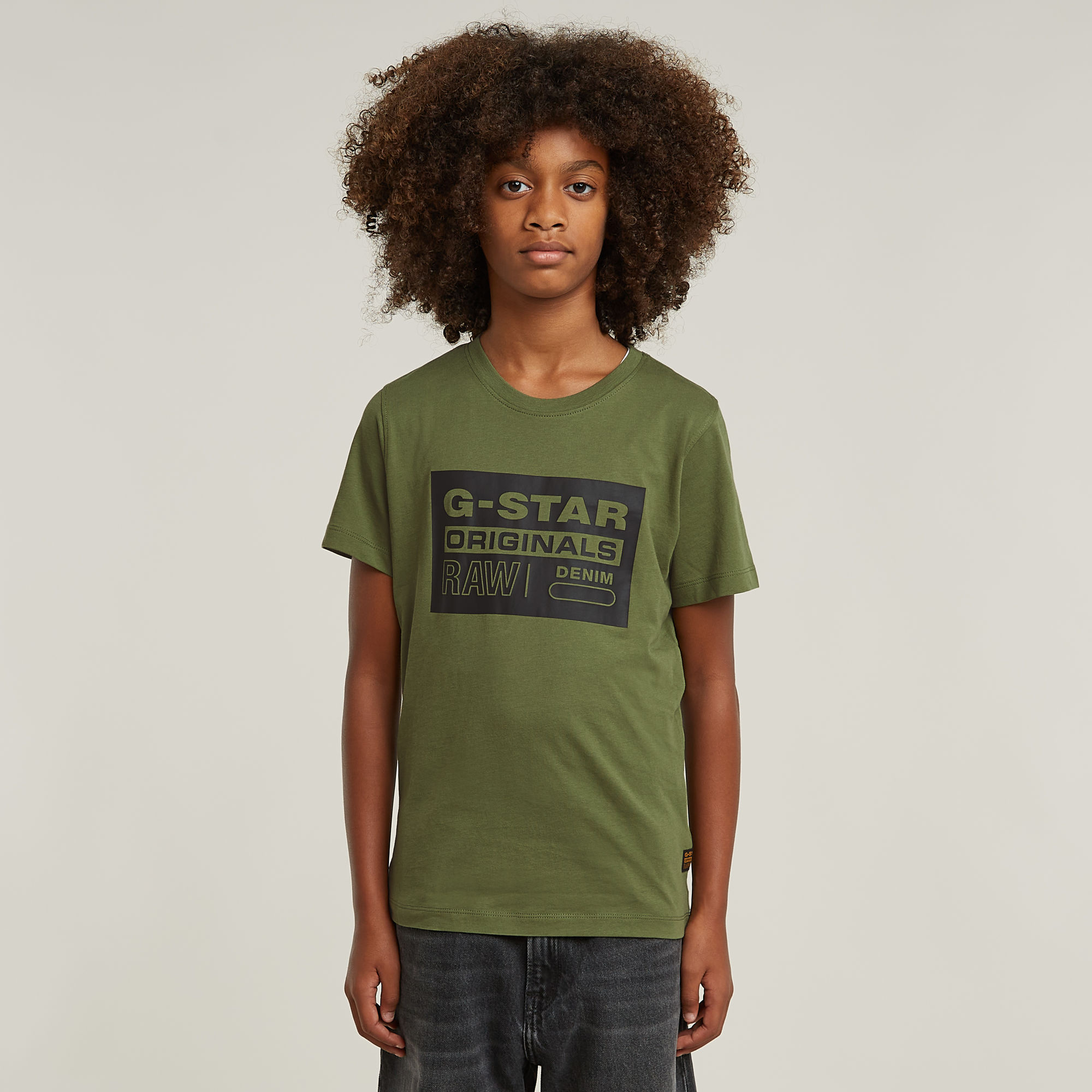 

Boys T-Shirt Regular Logo - Green - boys