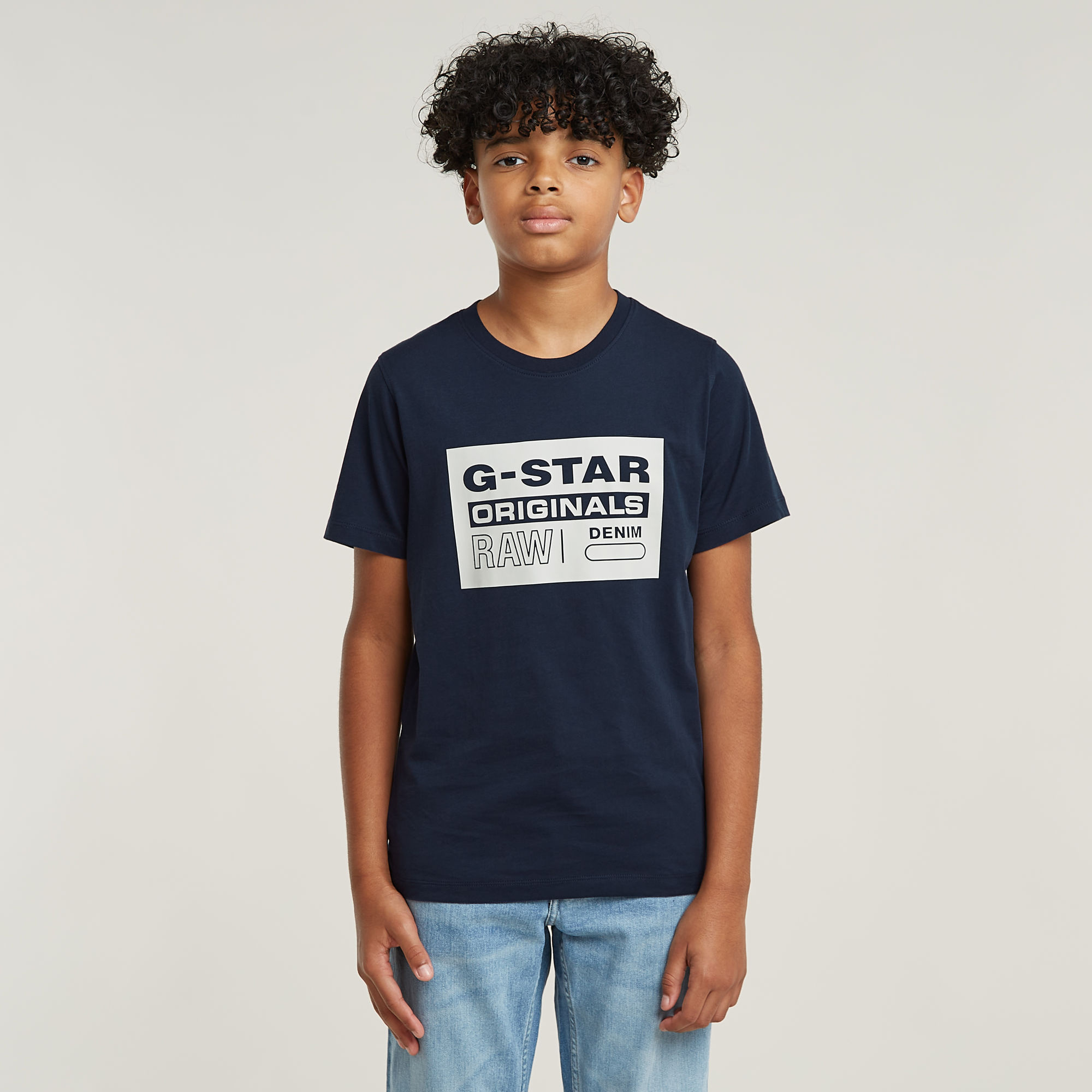 

Jongens T-Shirt Regular Logo - Donkerblauw - jongens