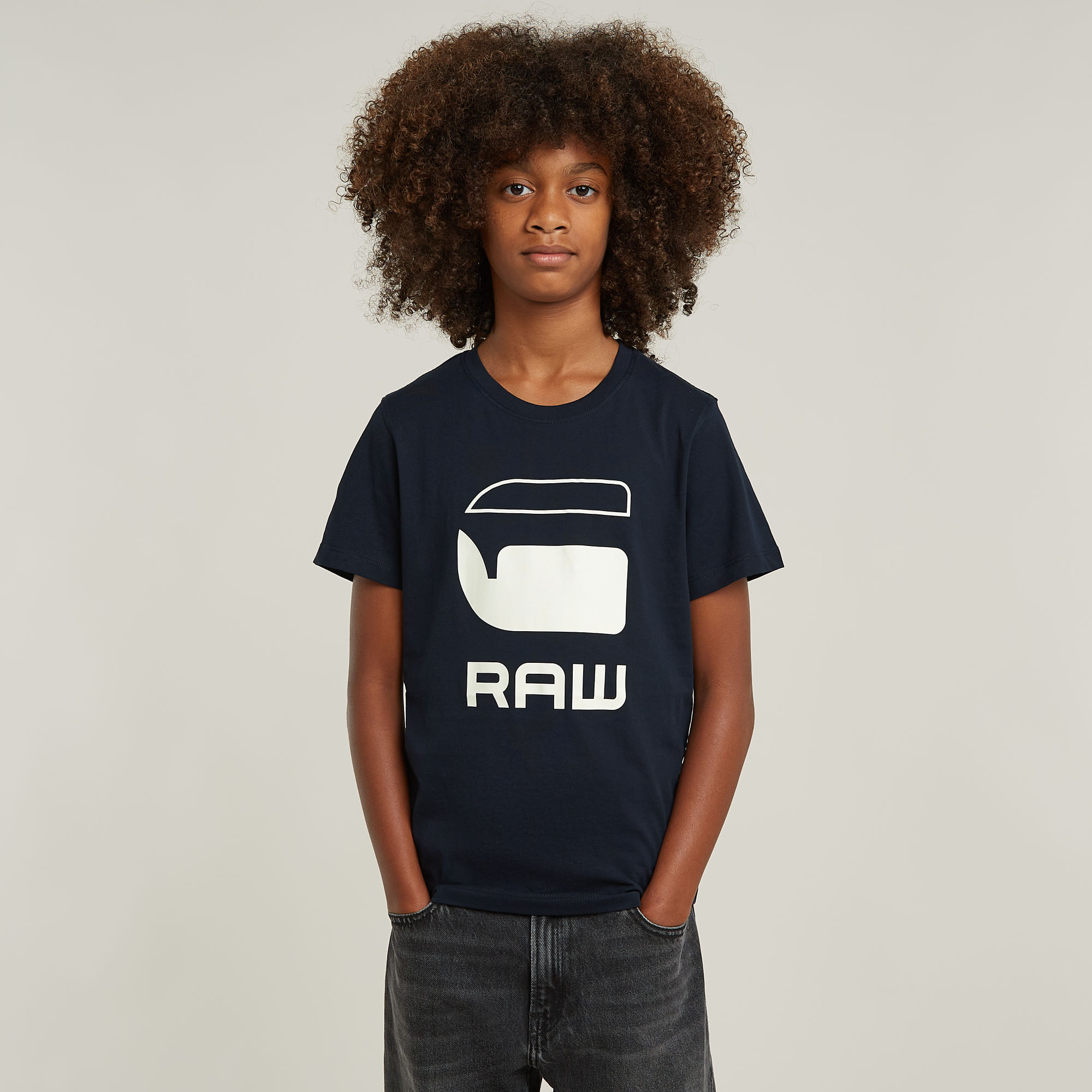 

Jongens T-Shirt Regular Logo - Donkerblauw - jongens