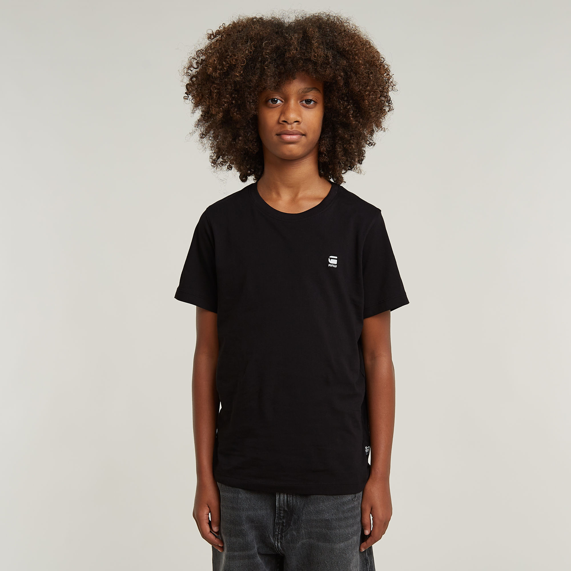 

Jongens T-Shirt Regular Back Print - Zwart - jongens