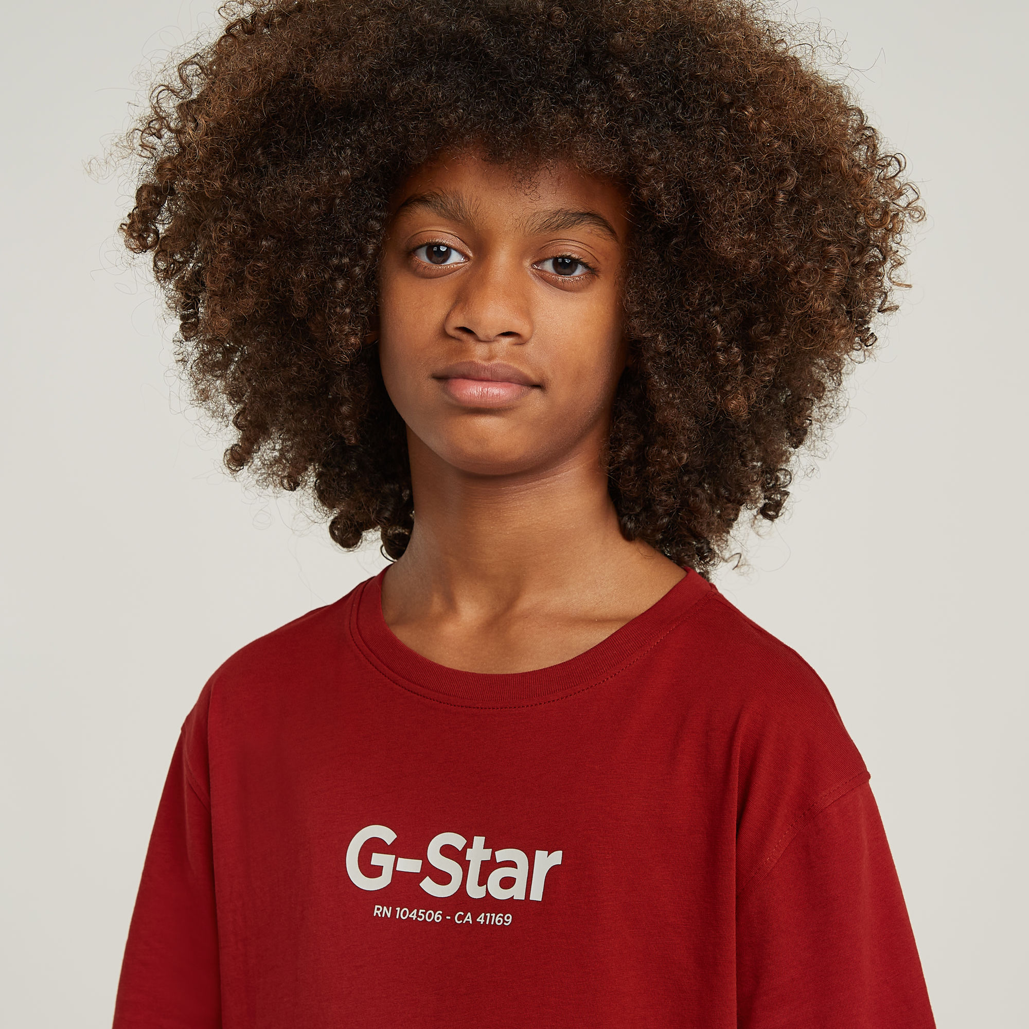 G-Star RAW Jongens T-Shirt Loose Logo Rood jongens