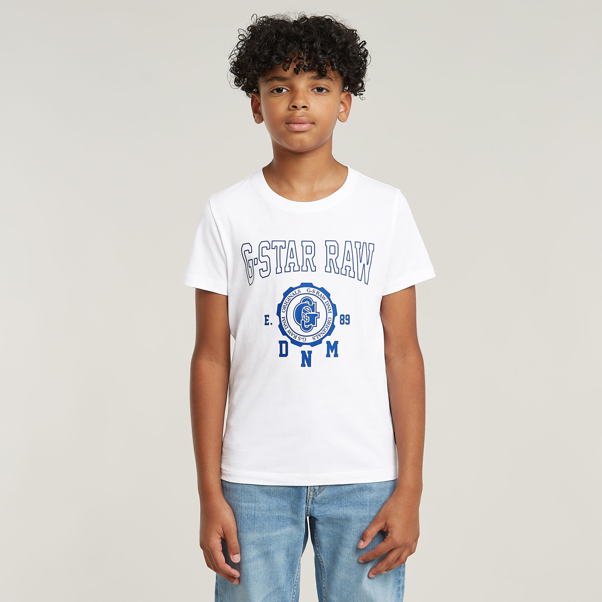 

Boys T-Shirt Regular Varsity - White - boys