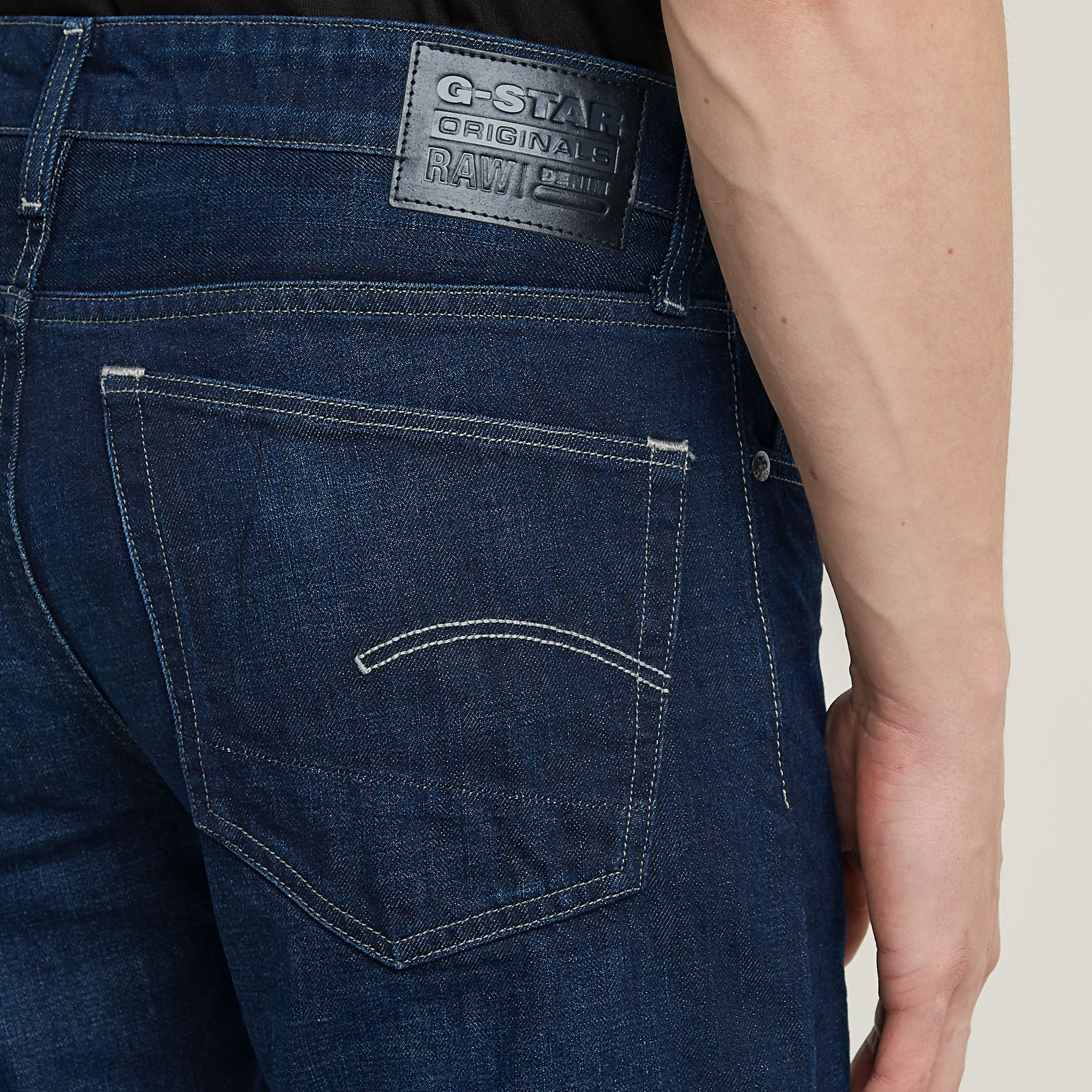 G-Star RAW 3301 Straight Jeans Donkerblauw Heren