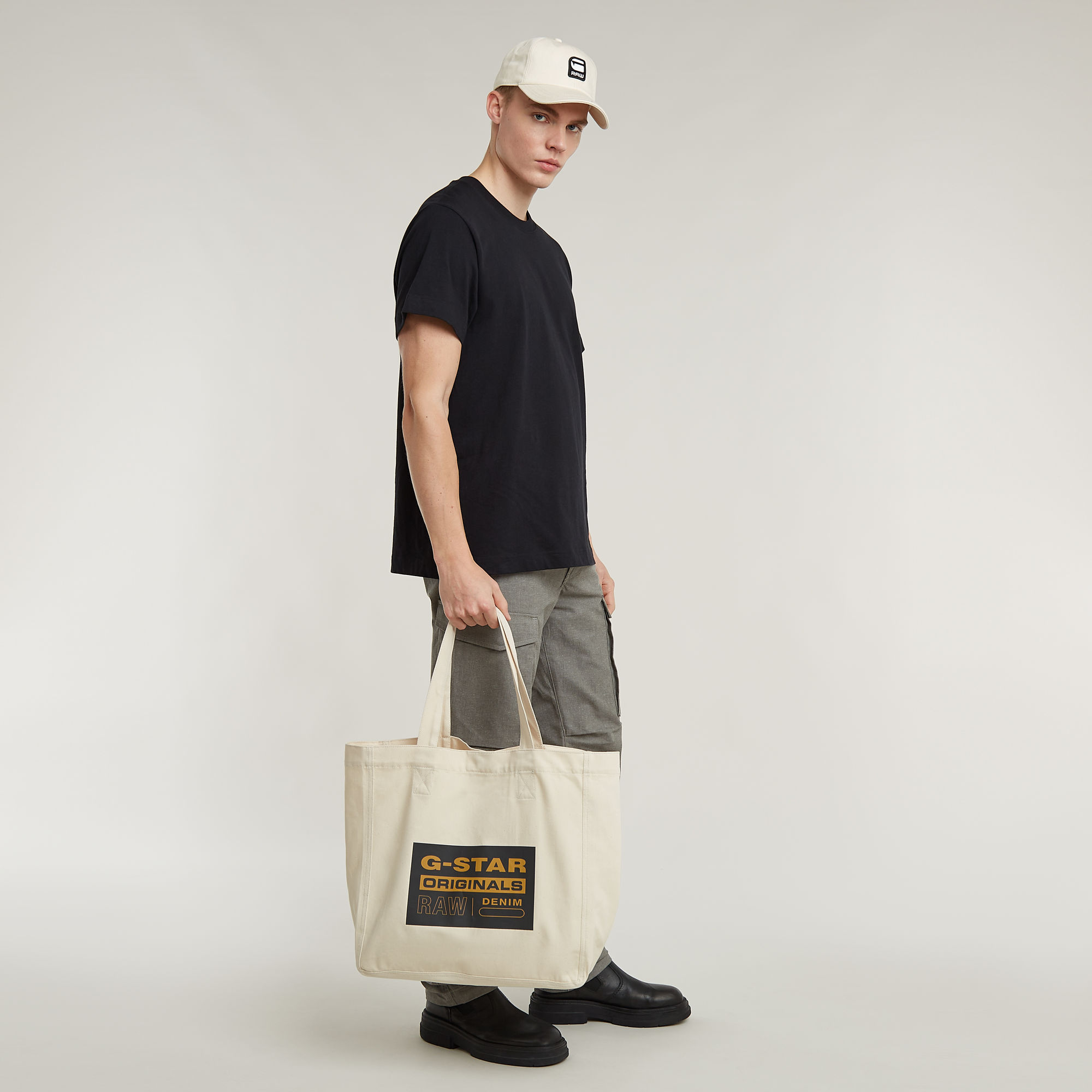 G-Star RAW Big Tote Bag Wit Heren