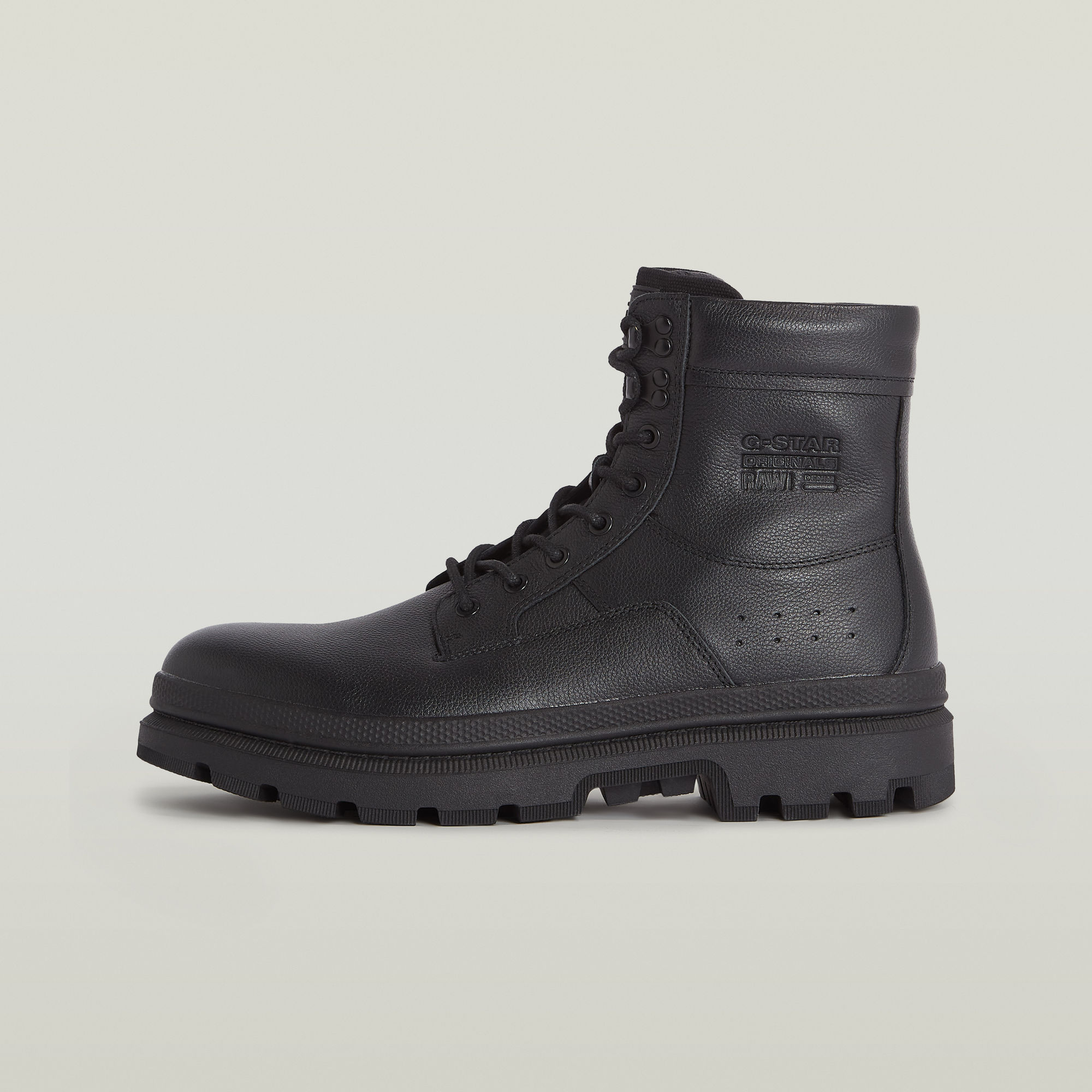 

Arron Lace Mid Boots - Black - Men