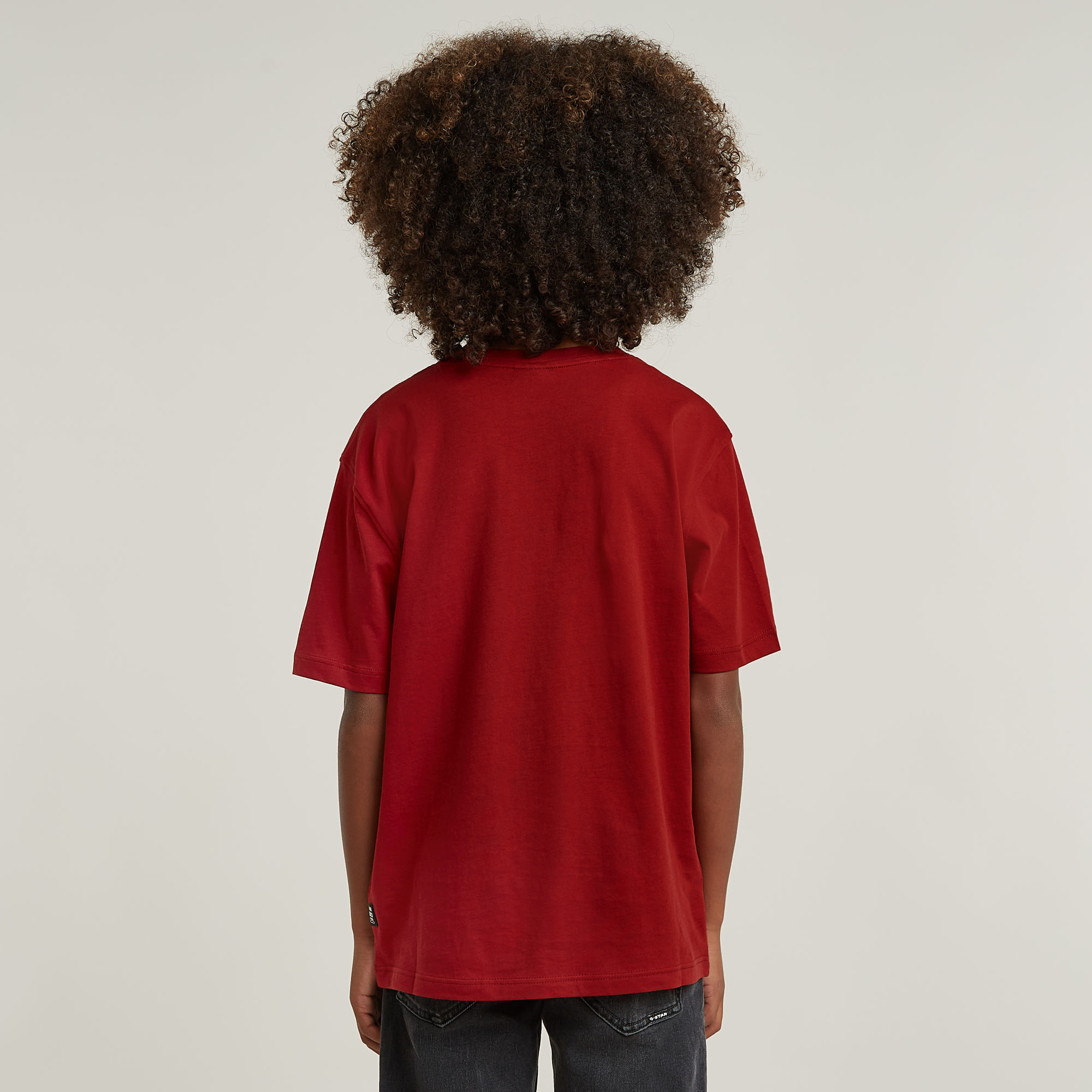 G-Star RAW Jongens T-Shirt Loose Logo Rood jongens