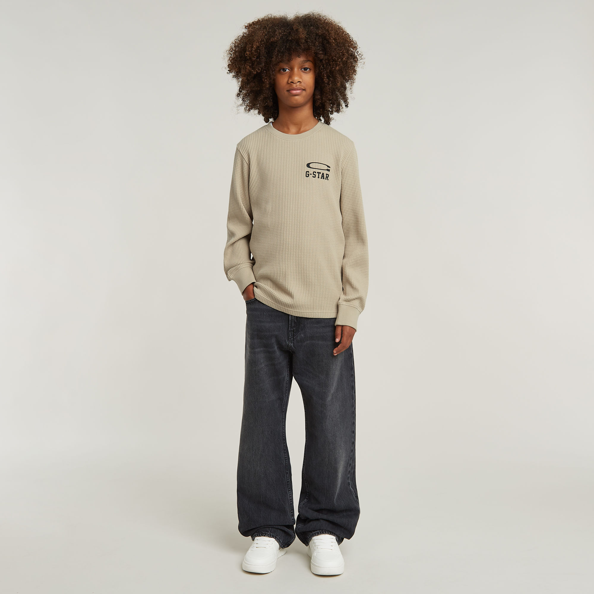 G-Star RAW Jongens Tweeter Beige jongens